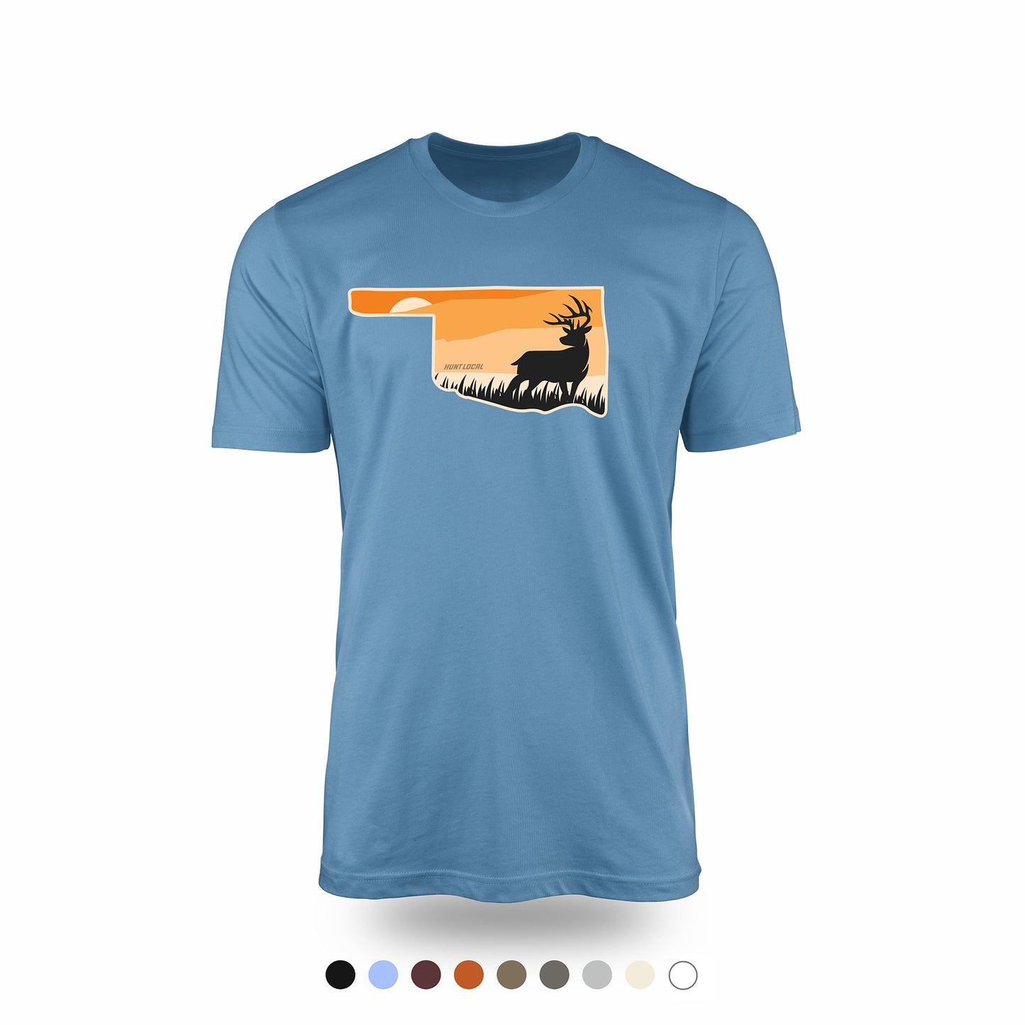 Oklahoma - Sunset Buck Front Tee