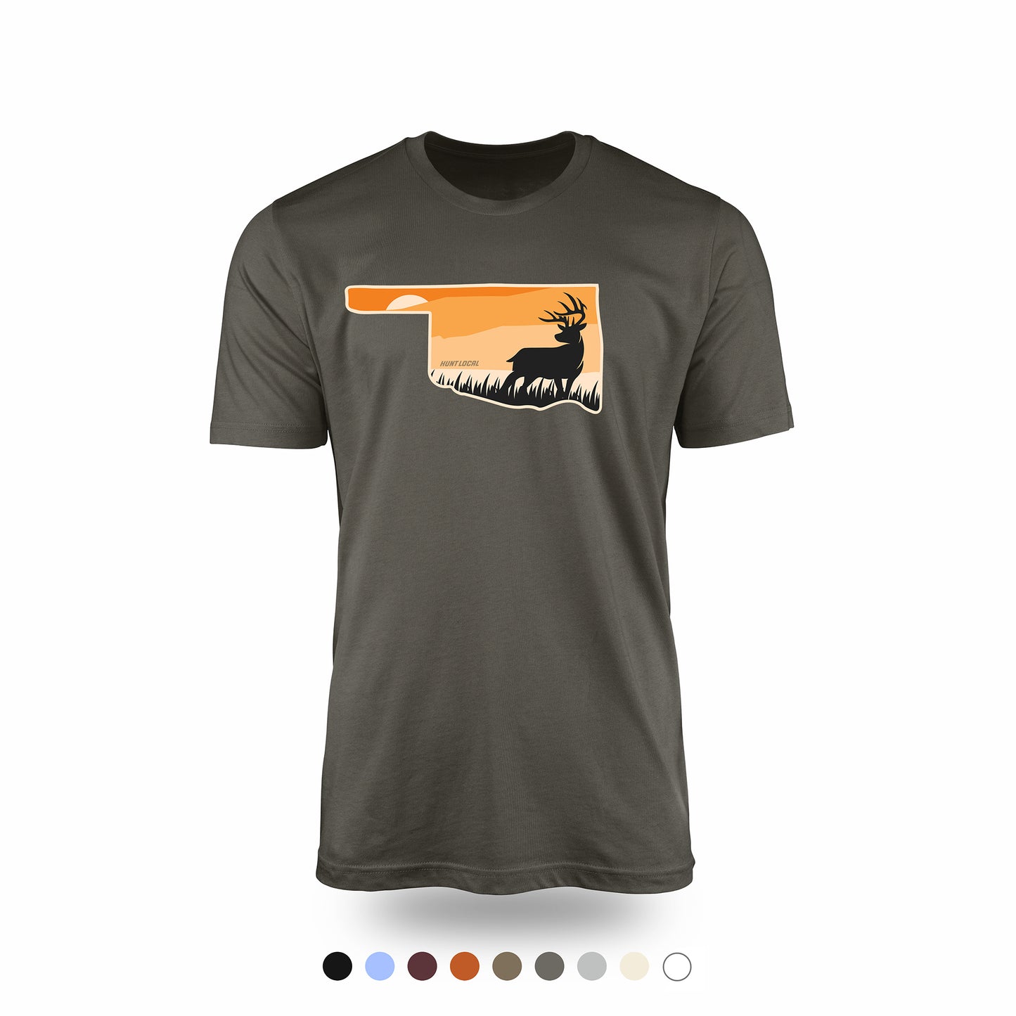Oklahoma - Sunset Buck Front Tee