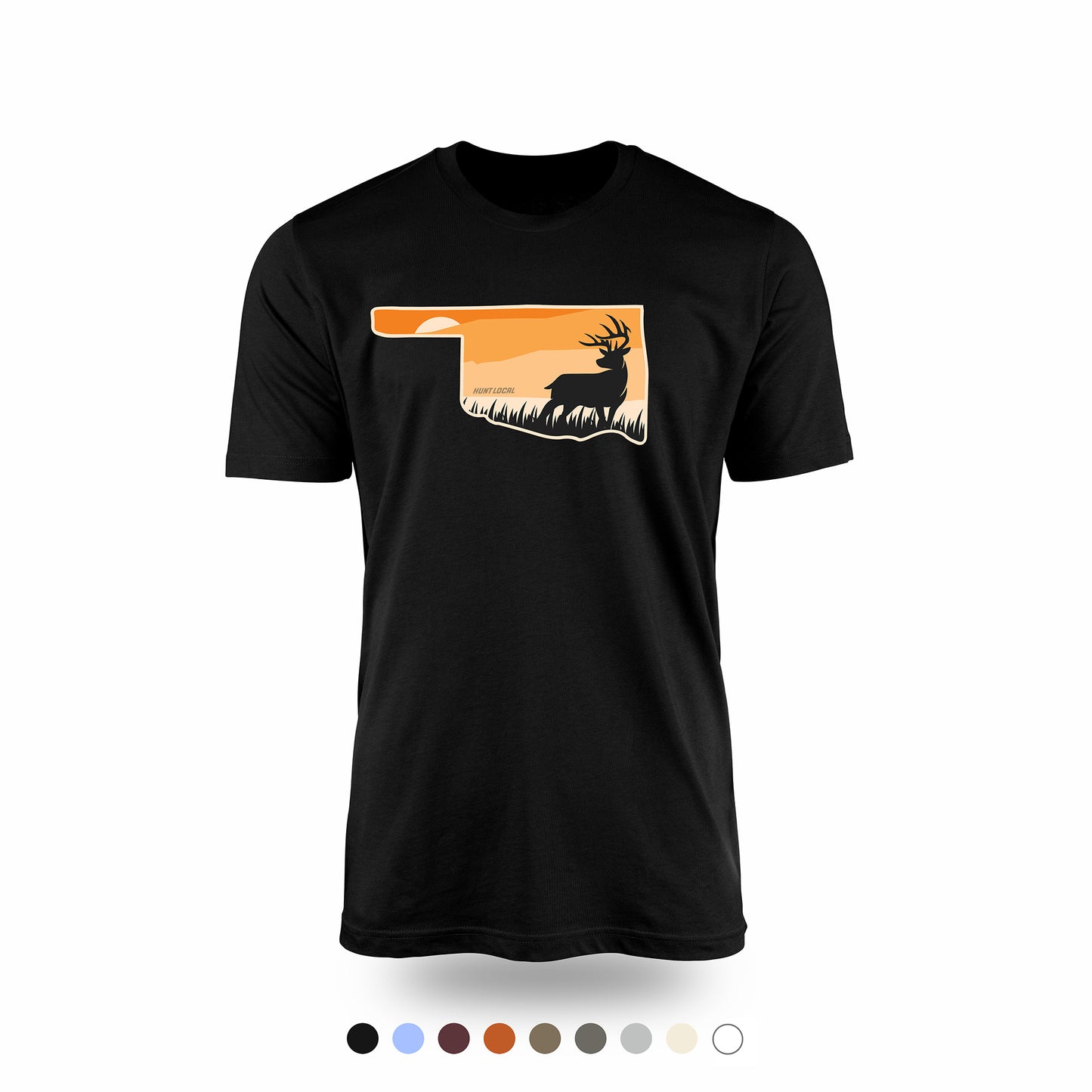 Oklahoma - Sunset Buck Front Tee