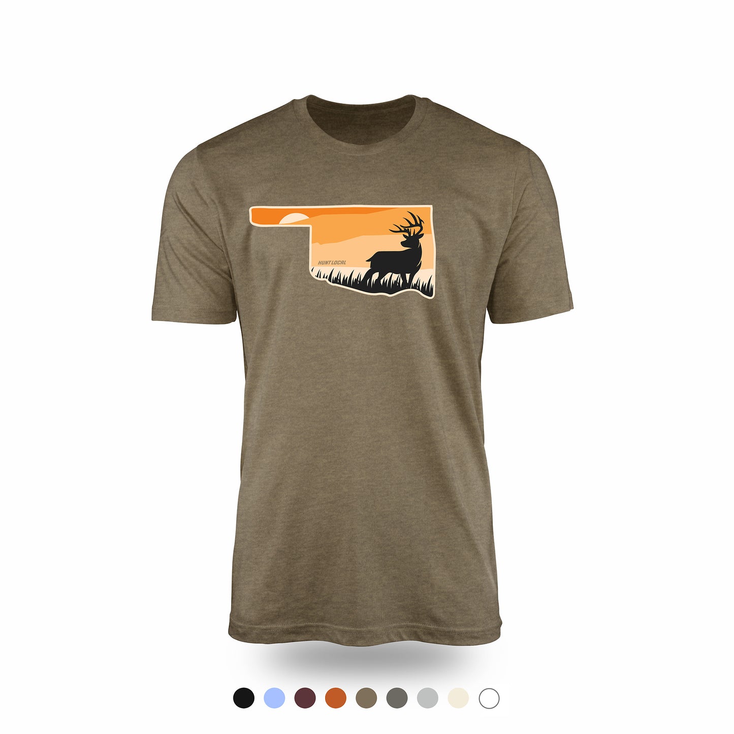 Oklahoma - Sunset Buck Front Tee