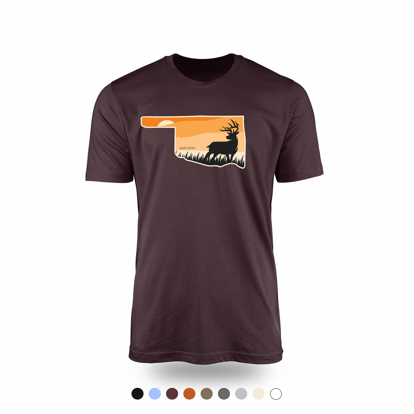 Oklahoma - Sunset Buck Front Tee