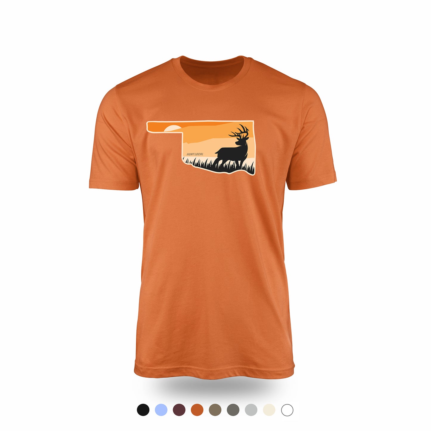 Oklahoma - Sunset Buck Front Tee