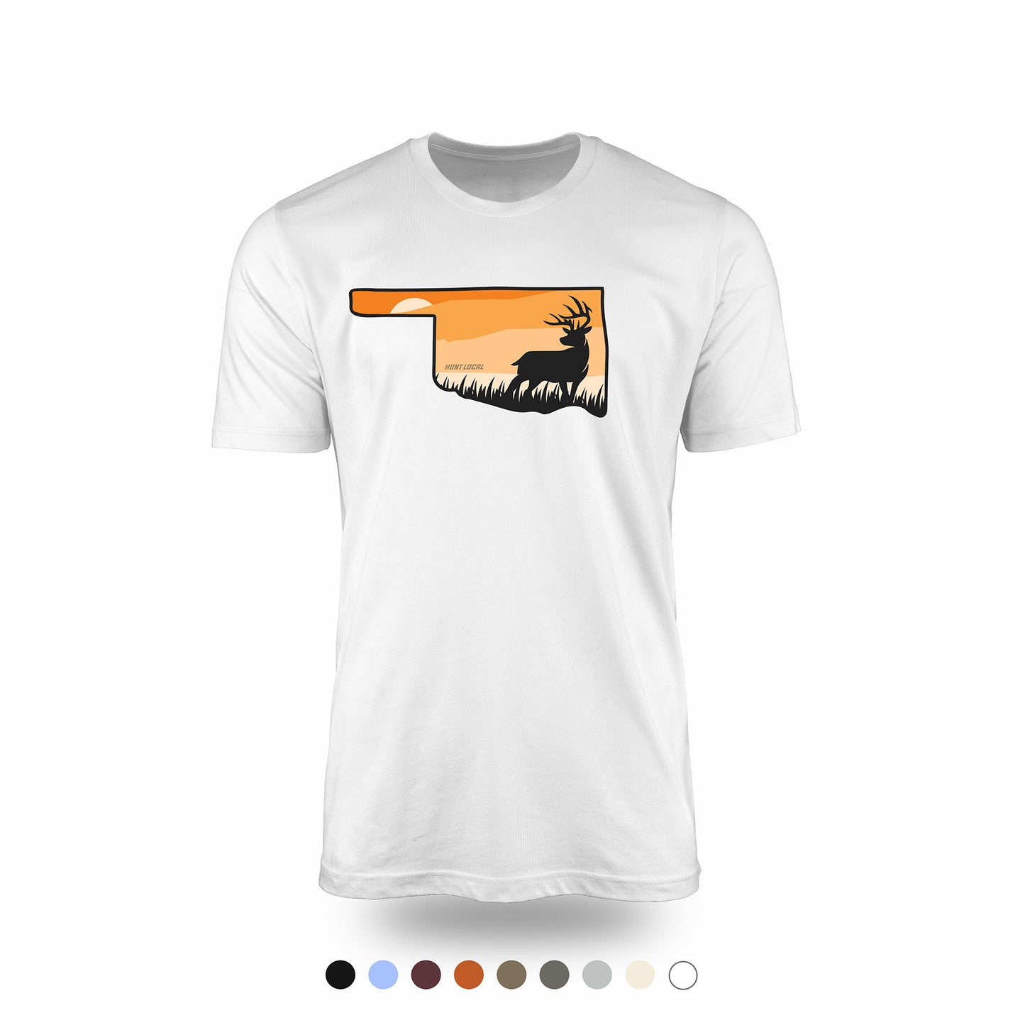 Oklahoma - Sunset Buck Front Tee