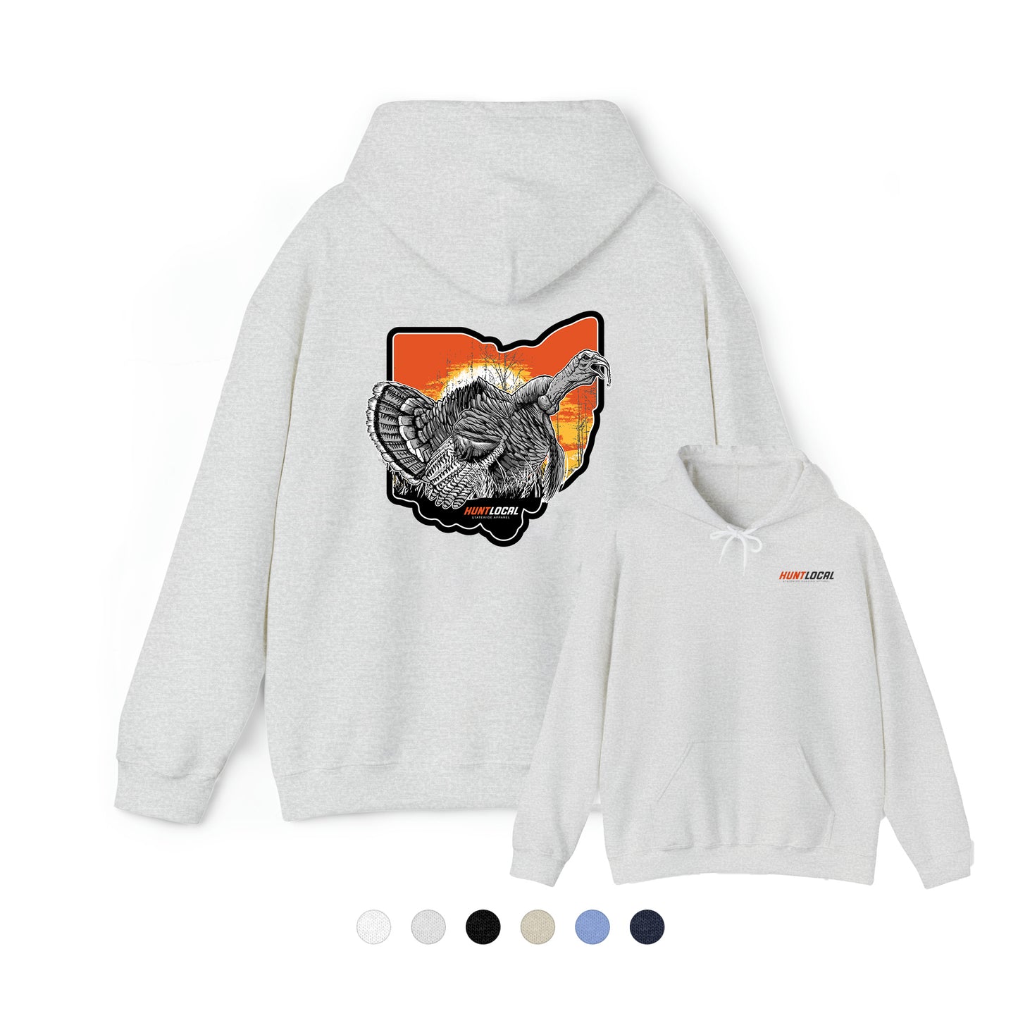 Ohio - Sunrise Turkey Hoodie (back)