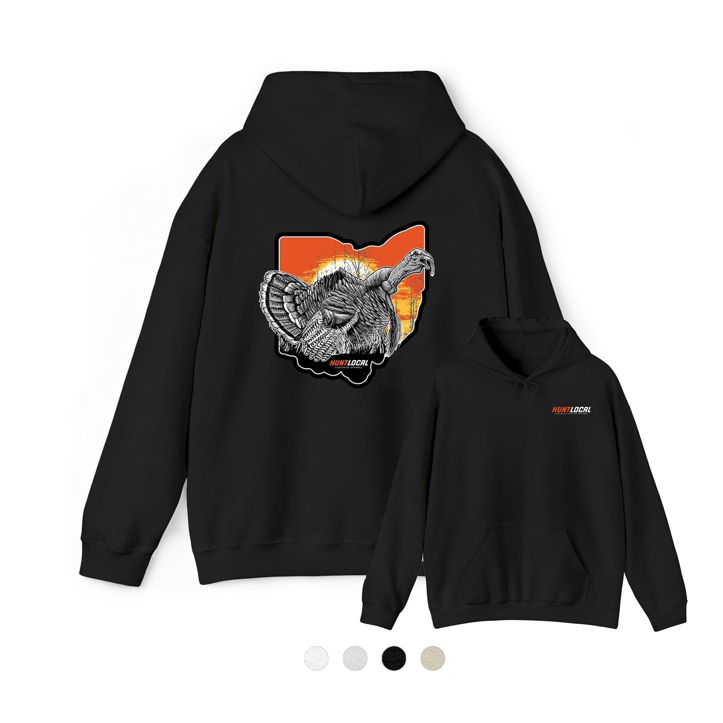 Ohio - Sunrise Turkey Hoodie (back)