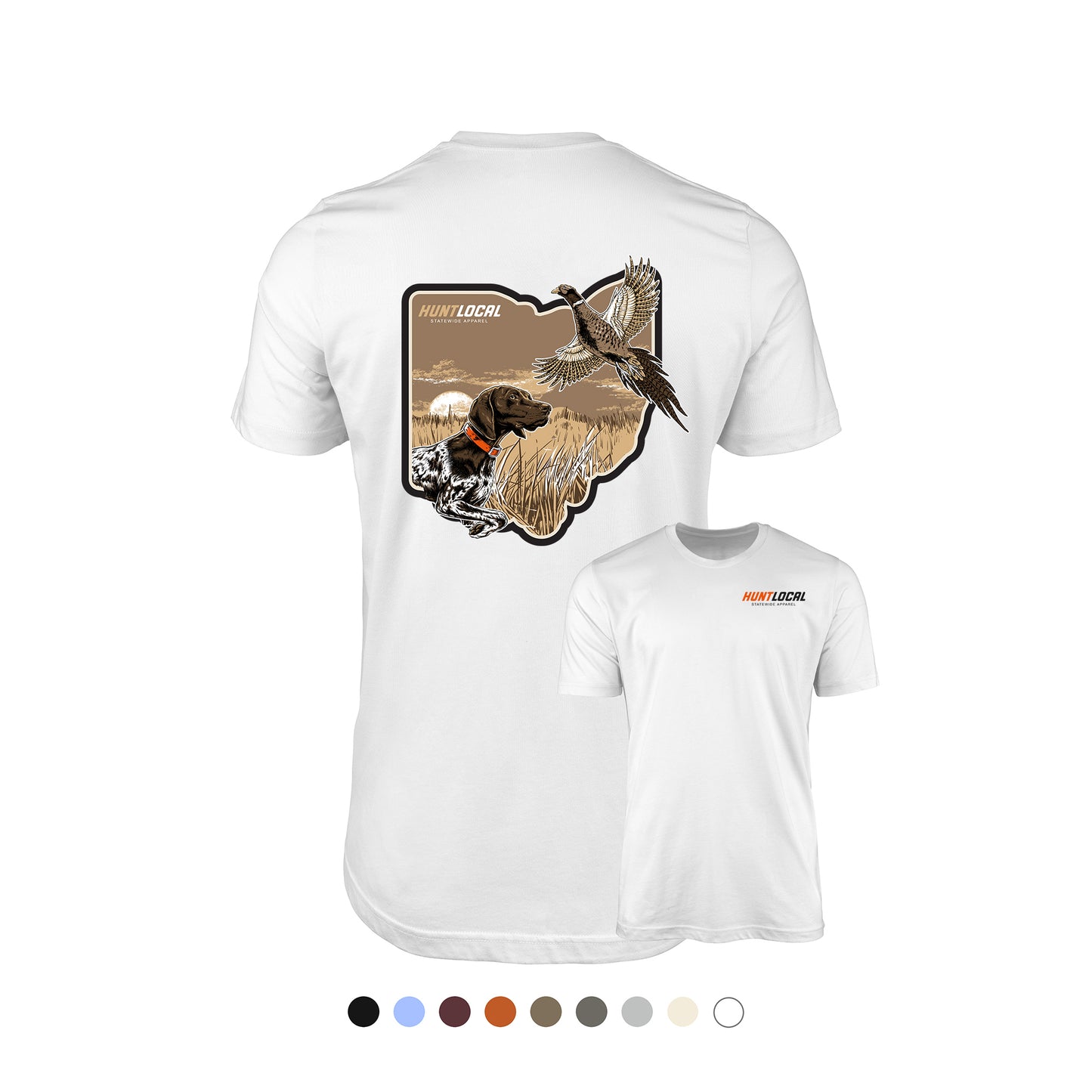 Ohio - Upland Bird Dog Tee (back)