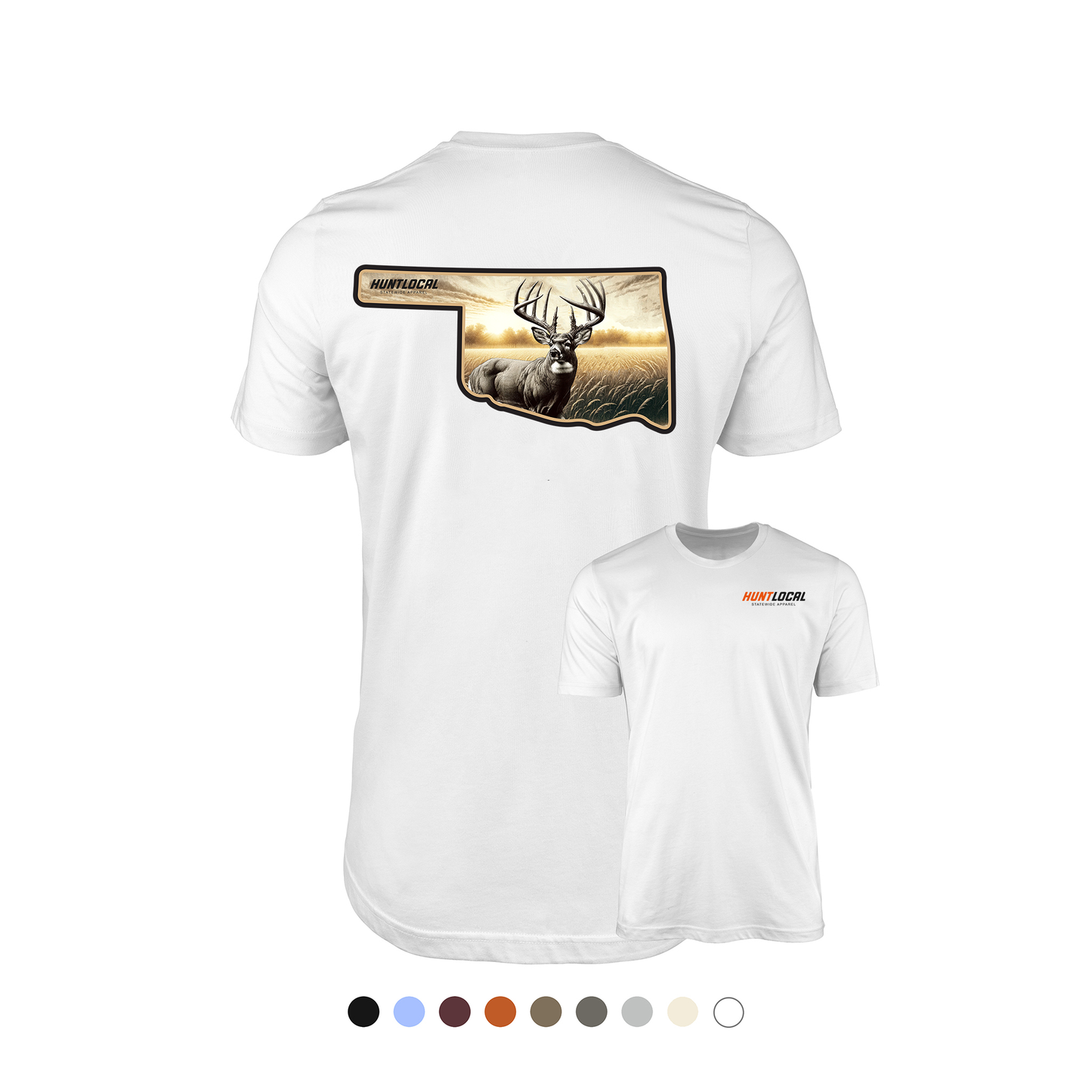 Oklahoma - Whitetail Buck Tee (back)