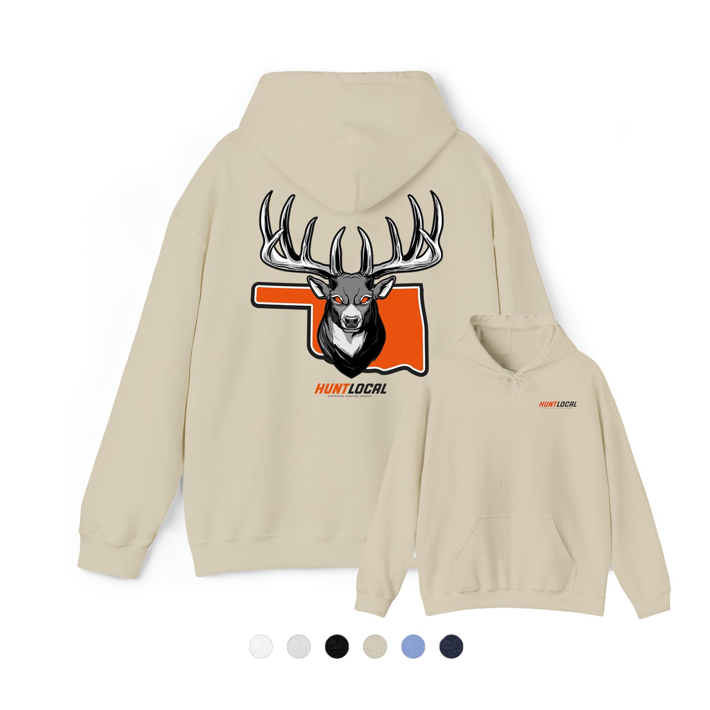 Oklahoma - Alpha Buck Hoodie (back)