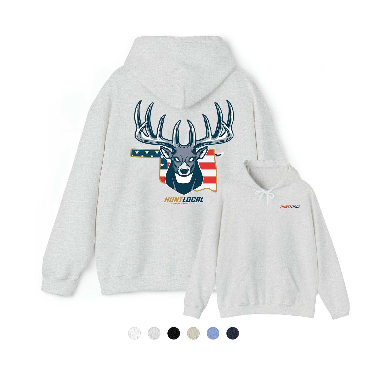 Oklahoma - USA Buck Hoodie (back)