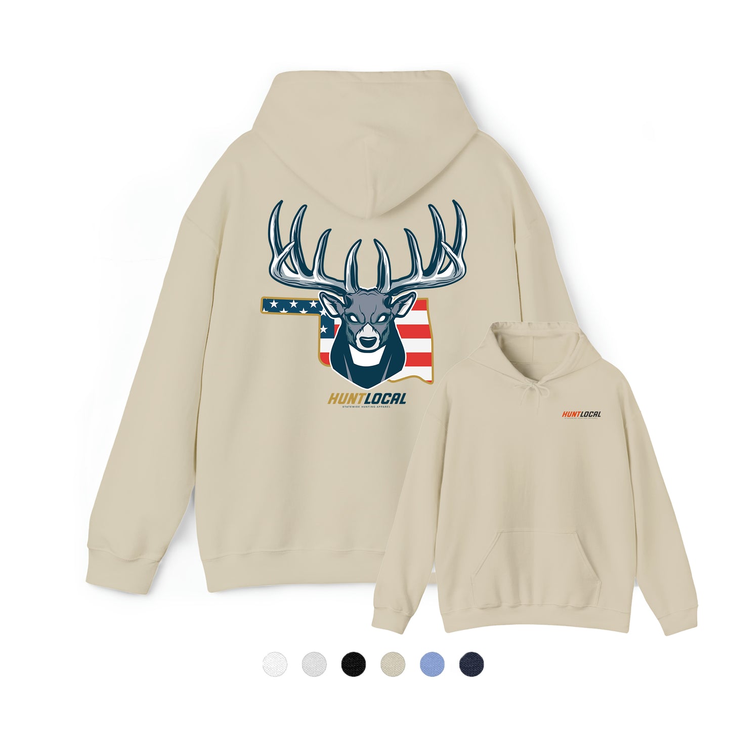 Oklahoma - USA Buck Hoodie (back)