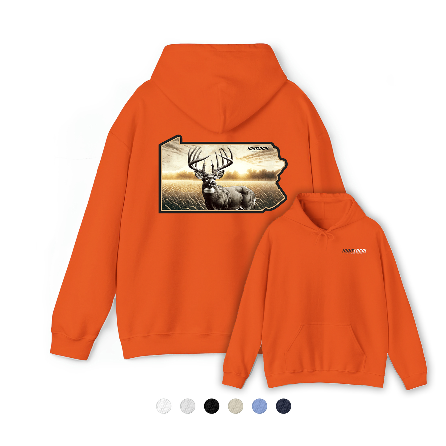 Pennsylvania - Whitetail Buck Hoodie (back)