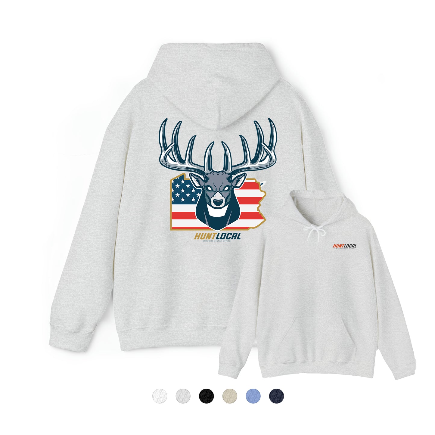 Pennsylvania - USA Buck Hoodie (back)
