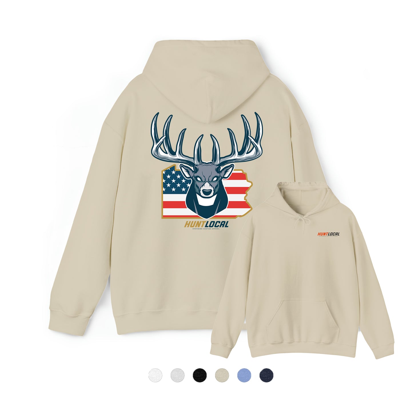 Pennsylvania - USA Buck Hoodie (back)