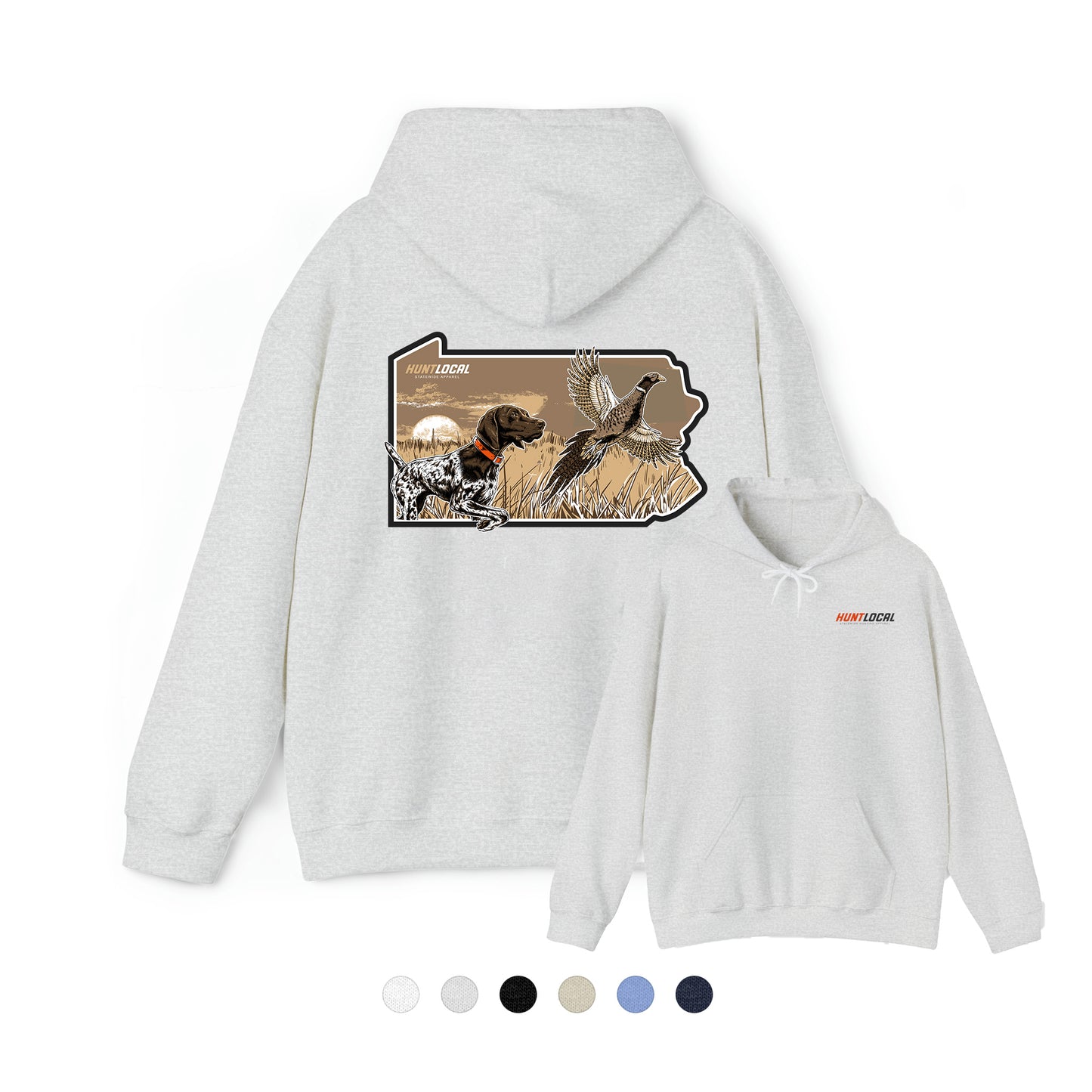 Pennsylvania - Upland Bird Dog Hoodie (back)