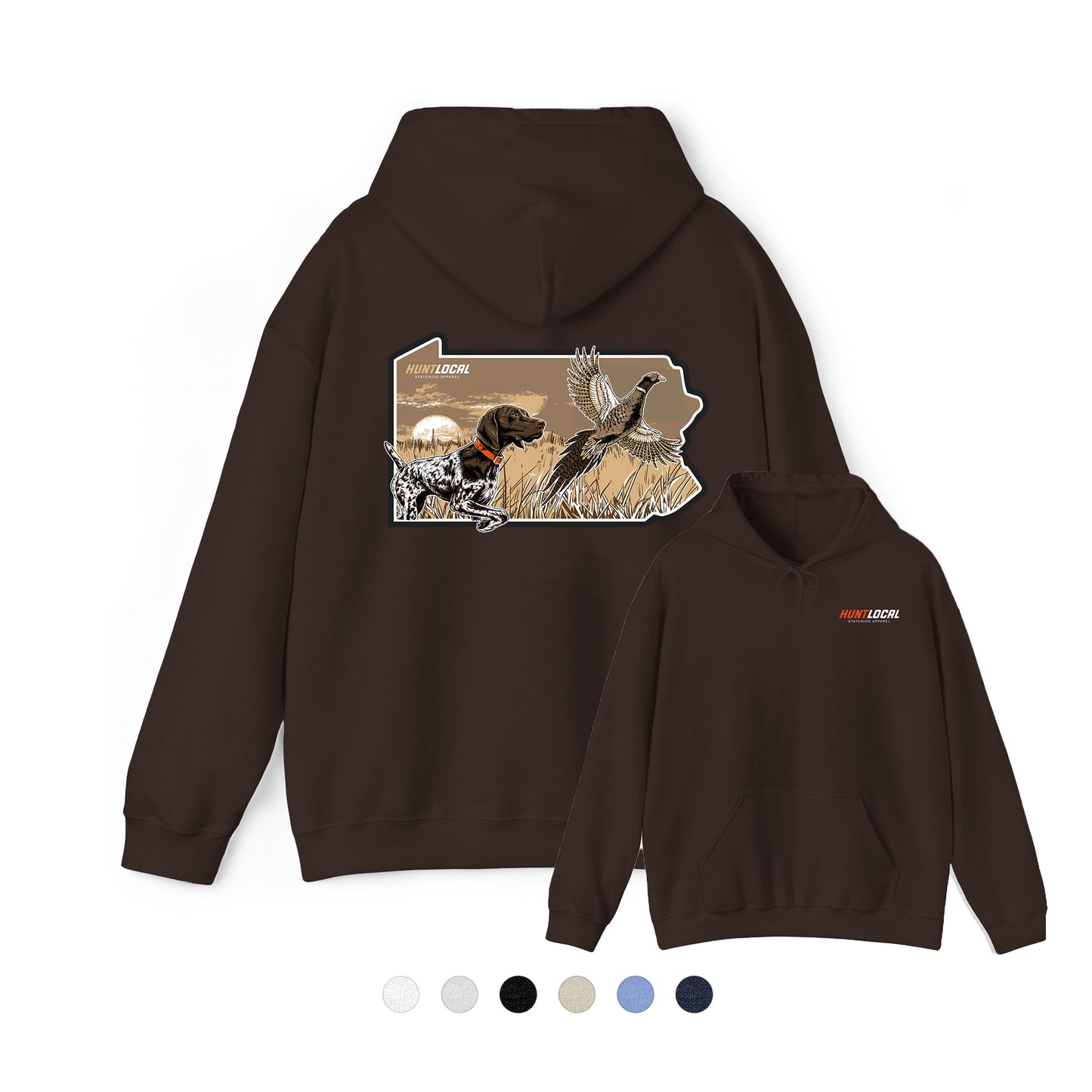 Pennsylvania - Upland Bird Dog Hoodie (back)