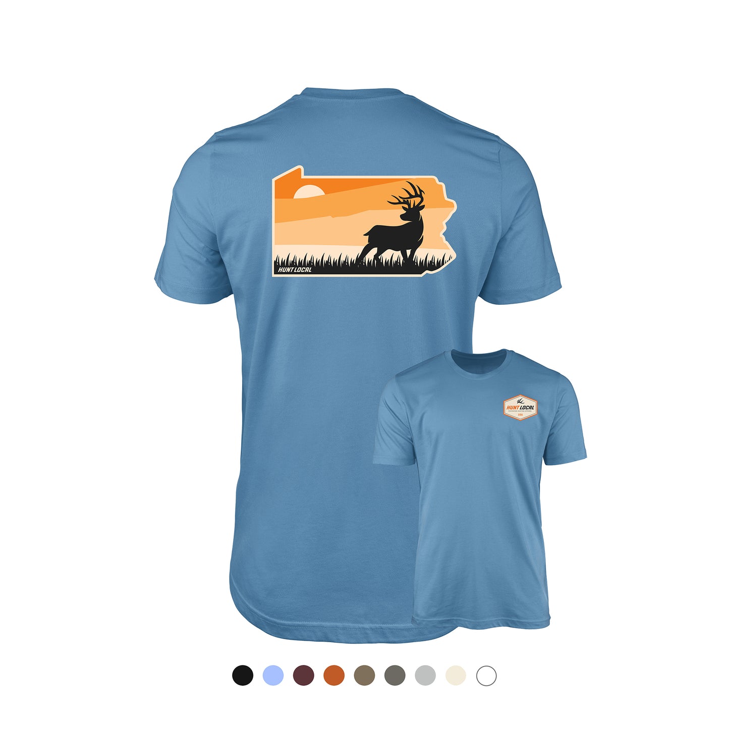 Pennsylvania - Sunset Buck Tee