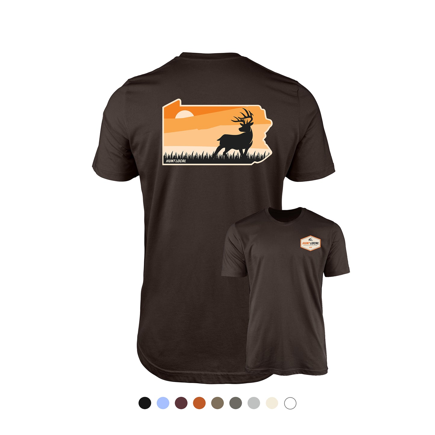 Pennsylvania - Sunset Buck Tee