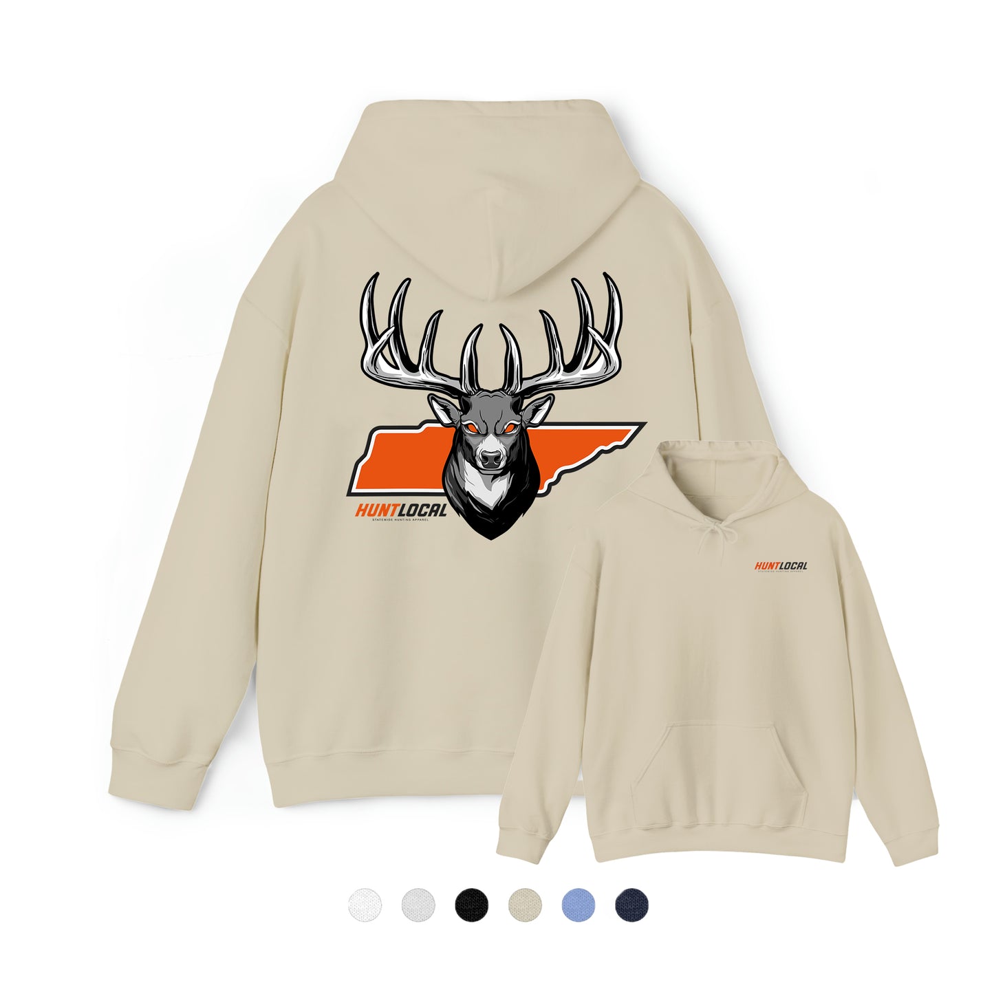 Tennessee - Alpha Buck Hoodie (back)