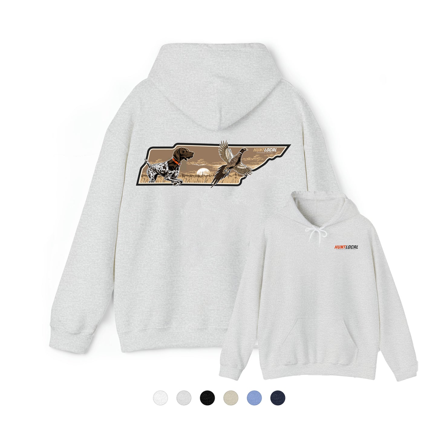 Tennessee - Upland Bird Dog Hoodie (back)