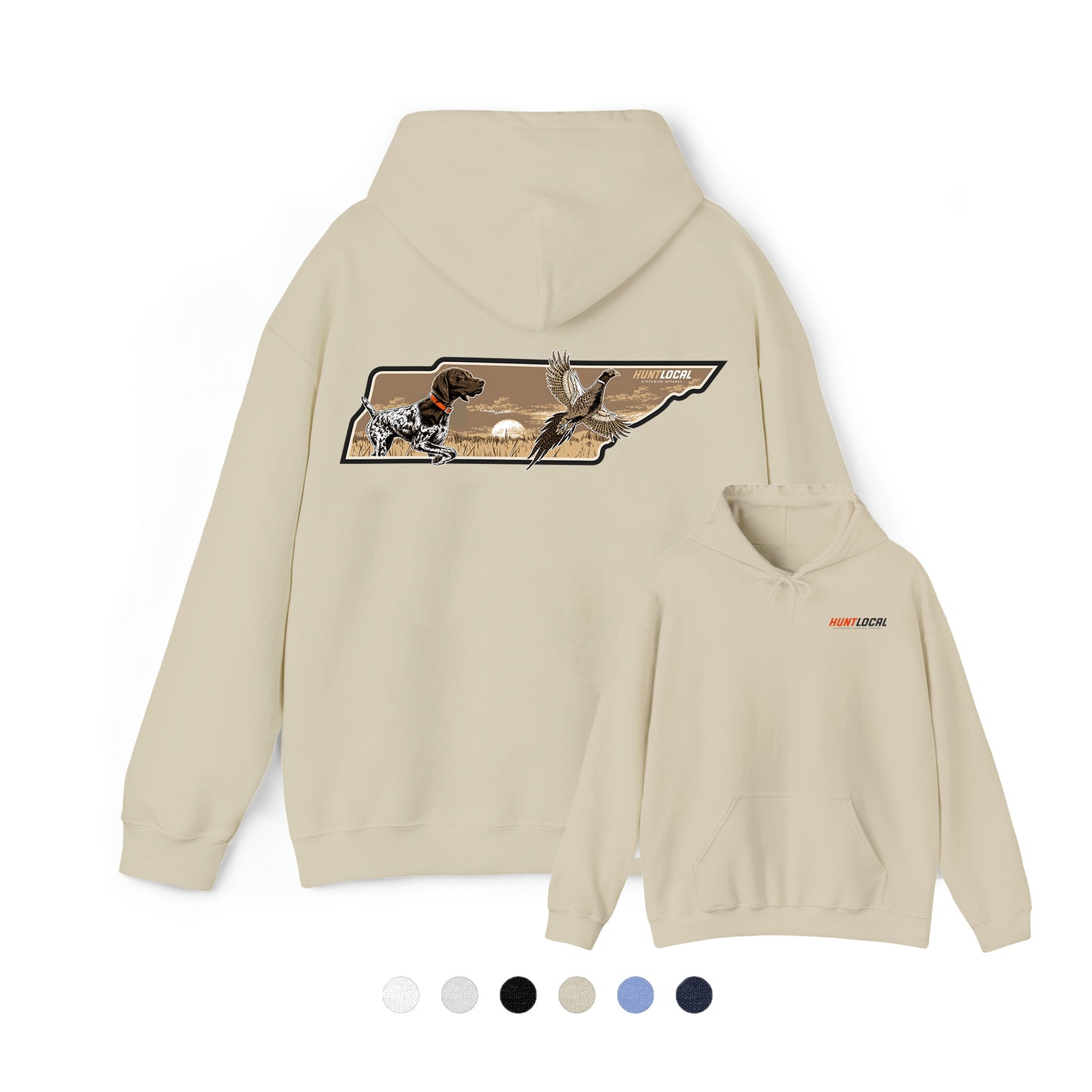Tennessee - Upland Bird Dog Hoodie (back)