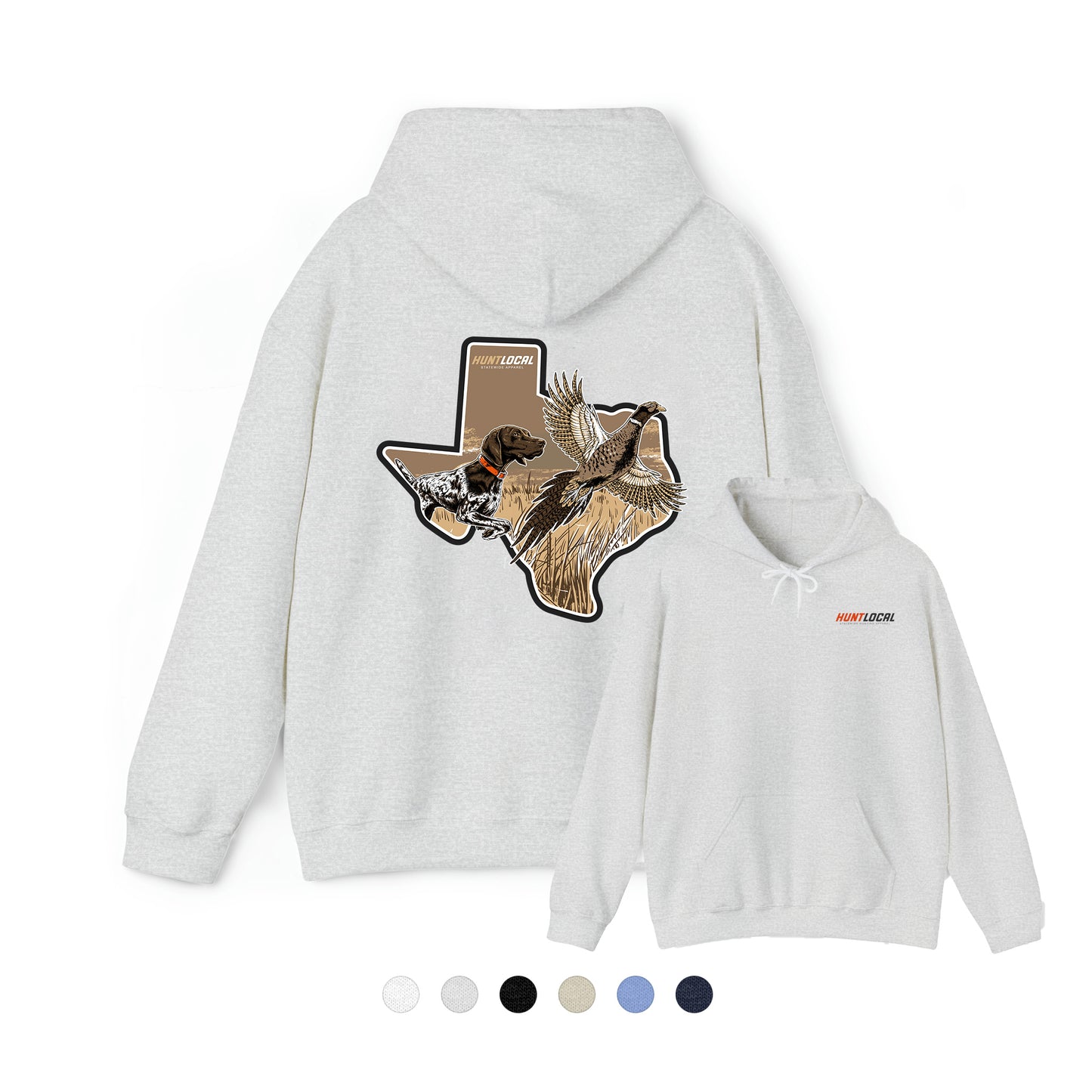 Texas - Upland Bird Dog Hoodie (back)