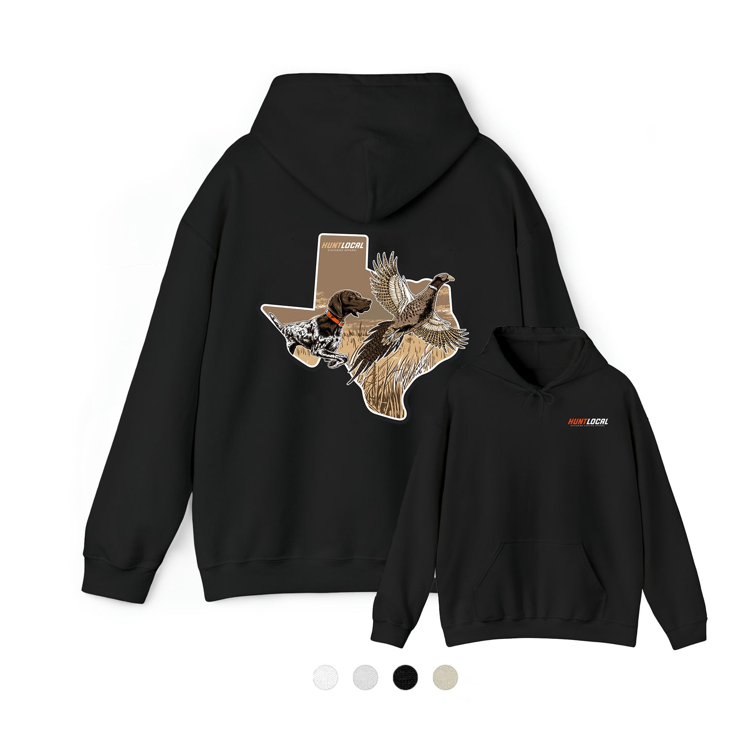 Texas - Upland Bird Dog Hoodie (back)