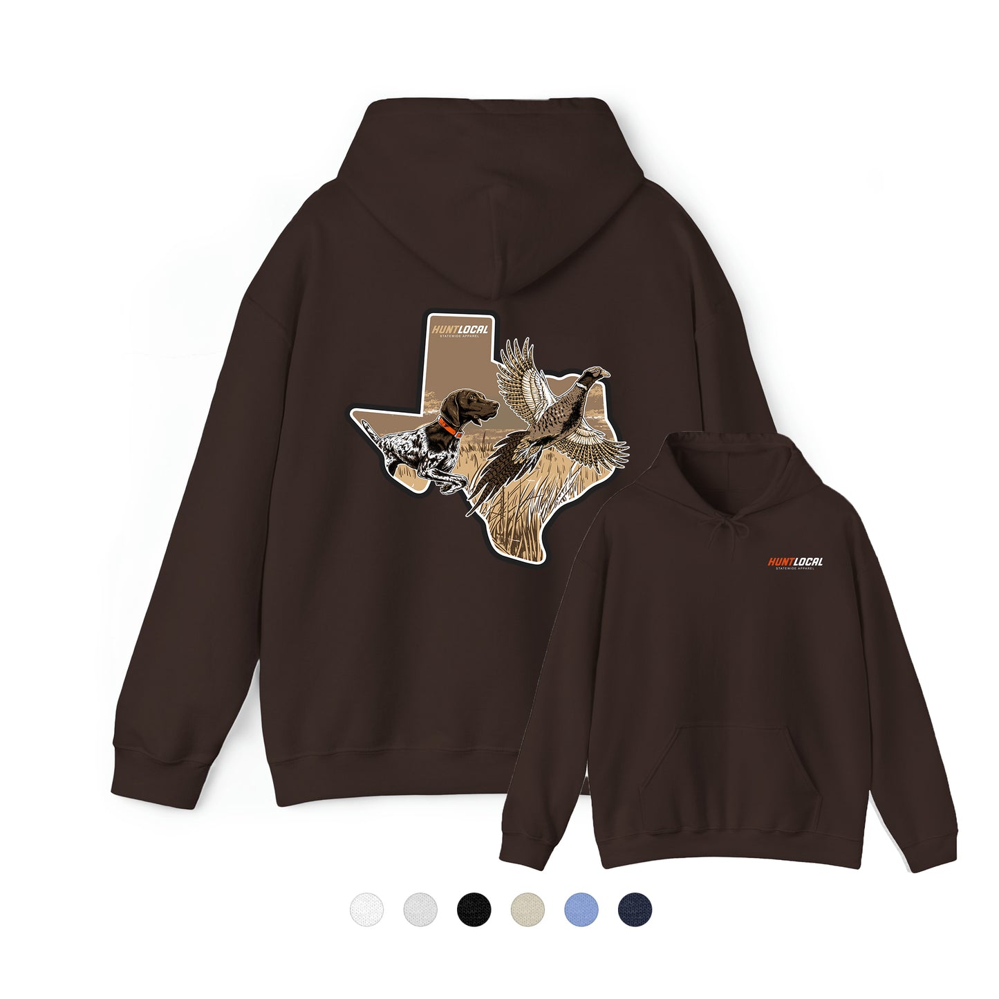 Texas - Upland Bird Dog Hoodie (back)