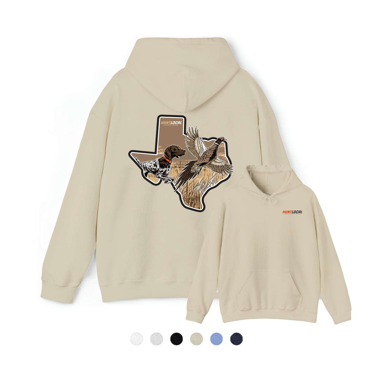 Texas - Upland Bird Dog Hoodie (back)