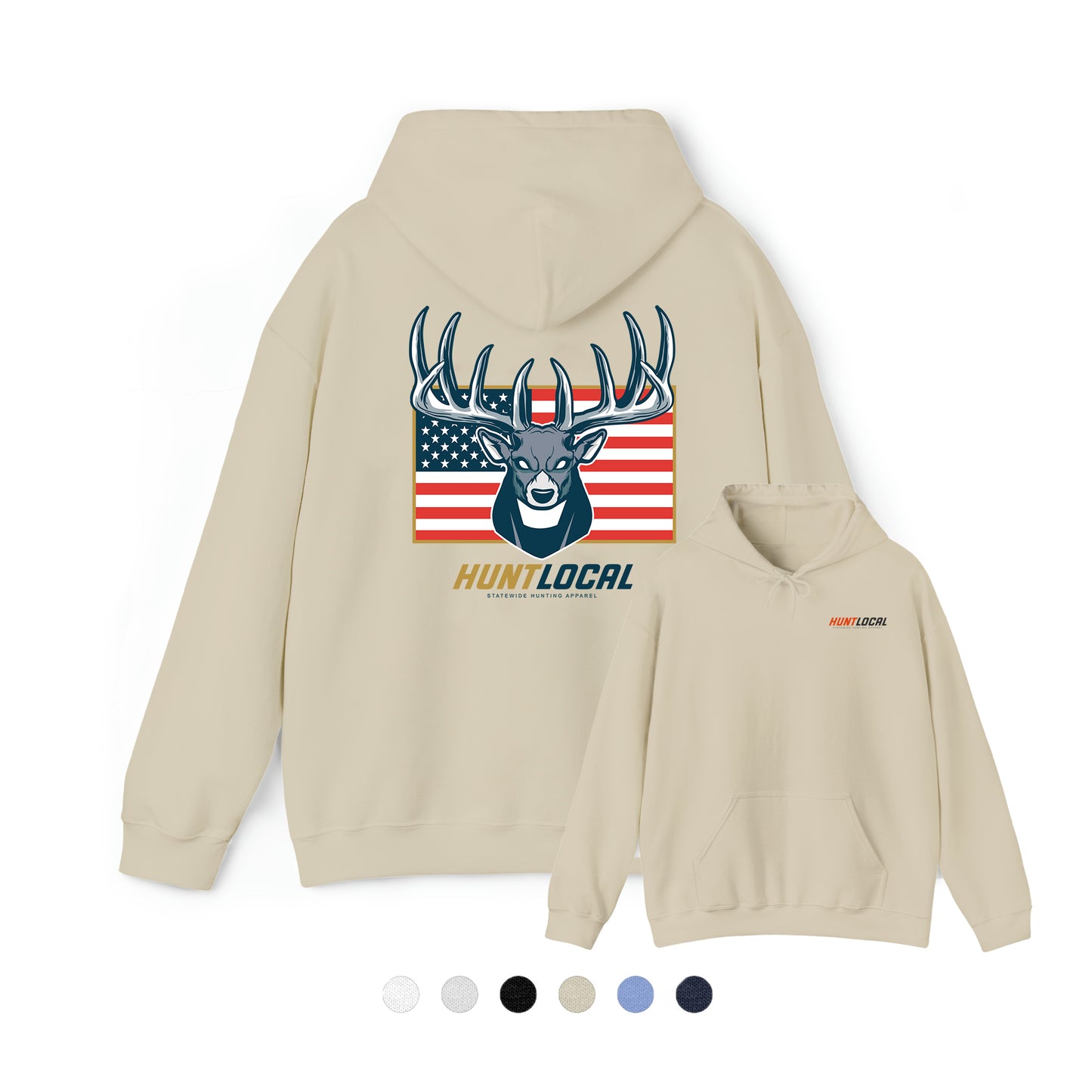 USA - Patriot Buck Hoodie (back)