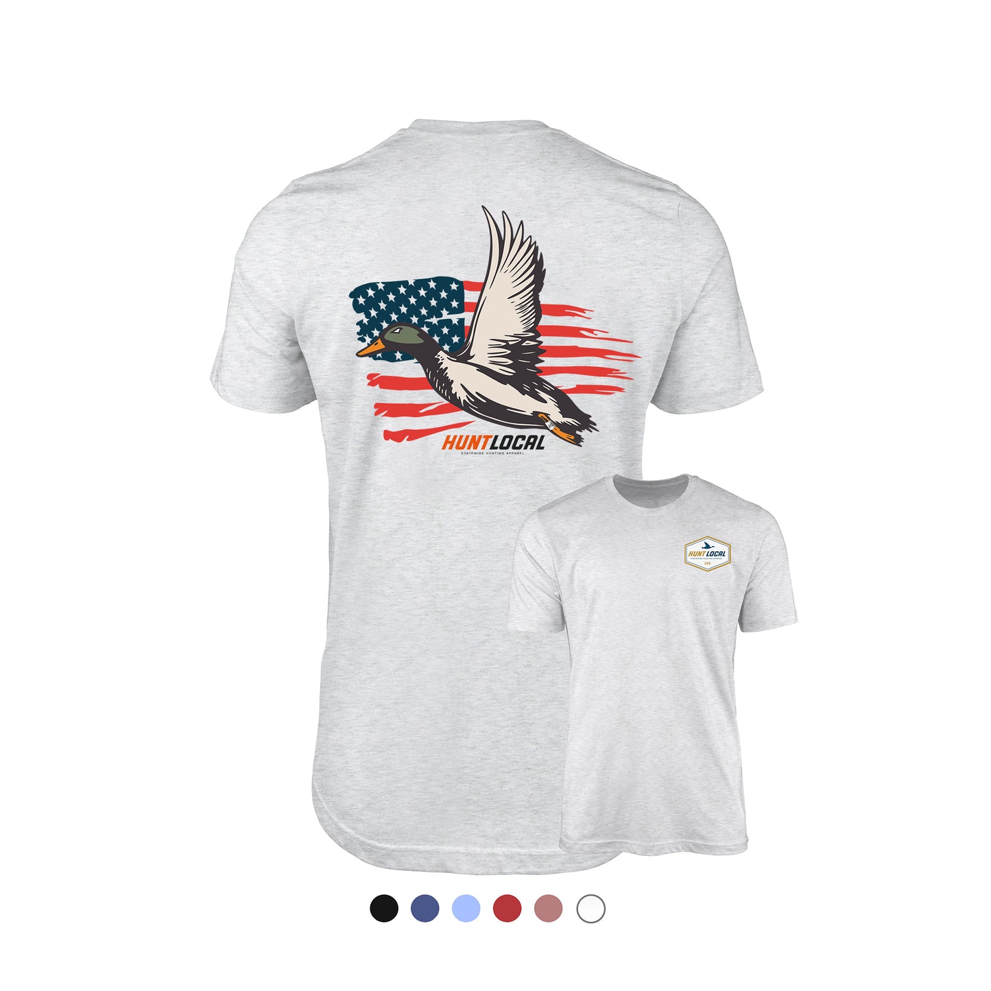 USA - Patriot Waterfowl Distressed Back Tee