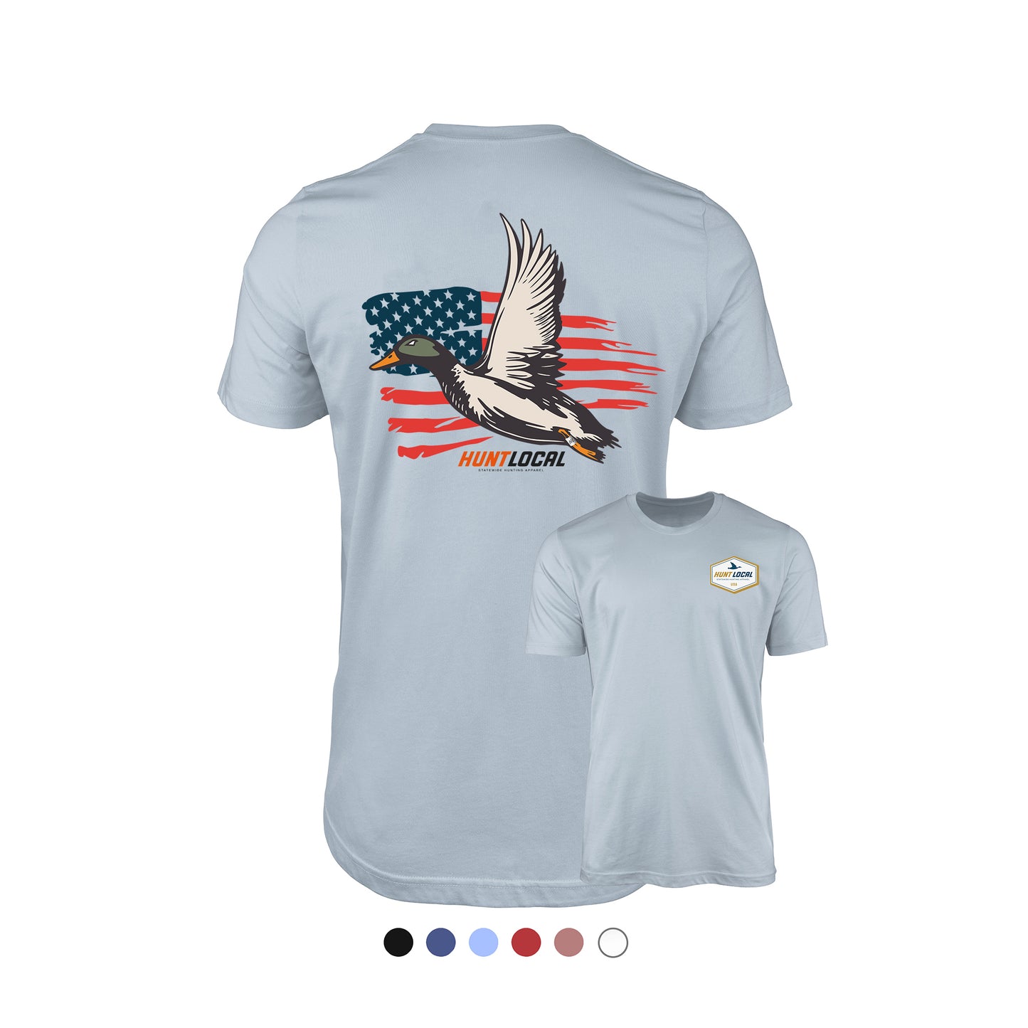 USA - Patriot Waterfowl Distressed Back Tee