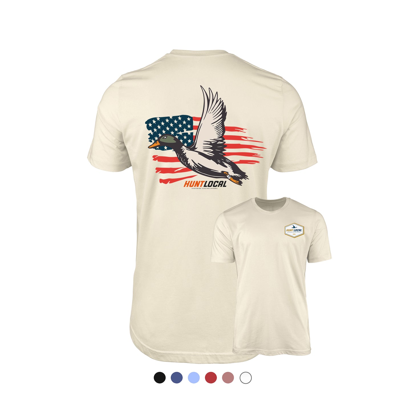 USA - Patriot Waterfowl Distressed Back Tee