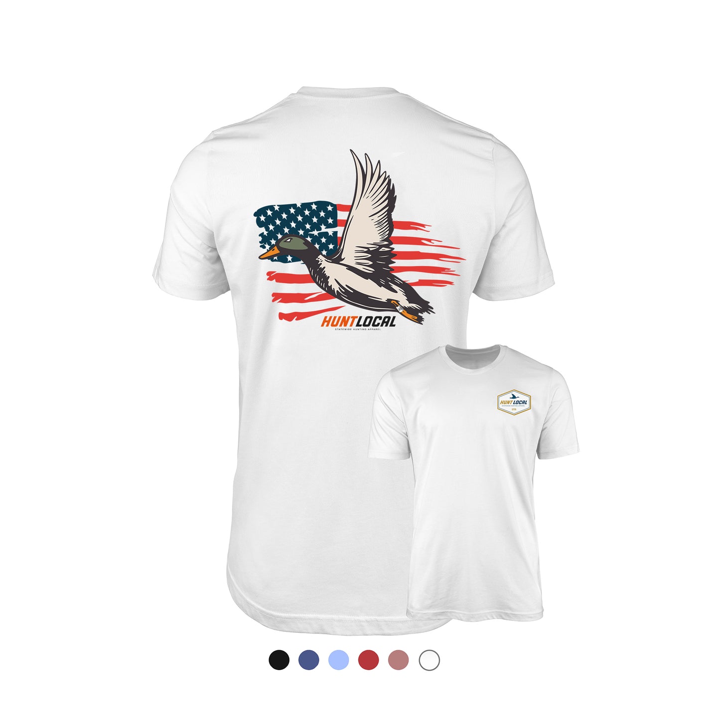 USA - Patriot Waterfowl Distressed Back Tee