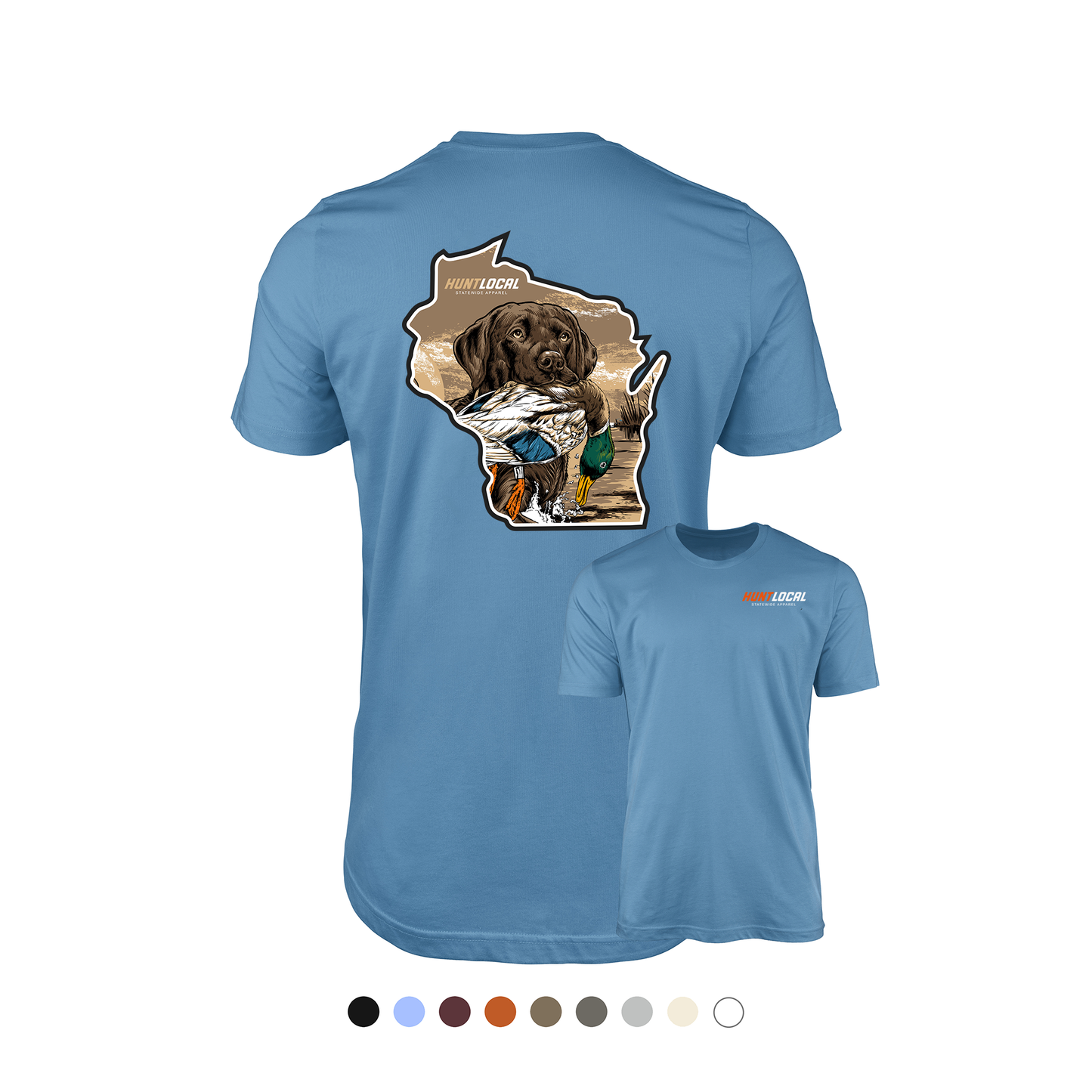 Wisconsin - Waterfowl Lab Tee (back)