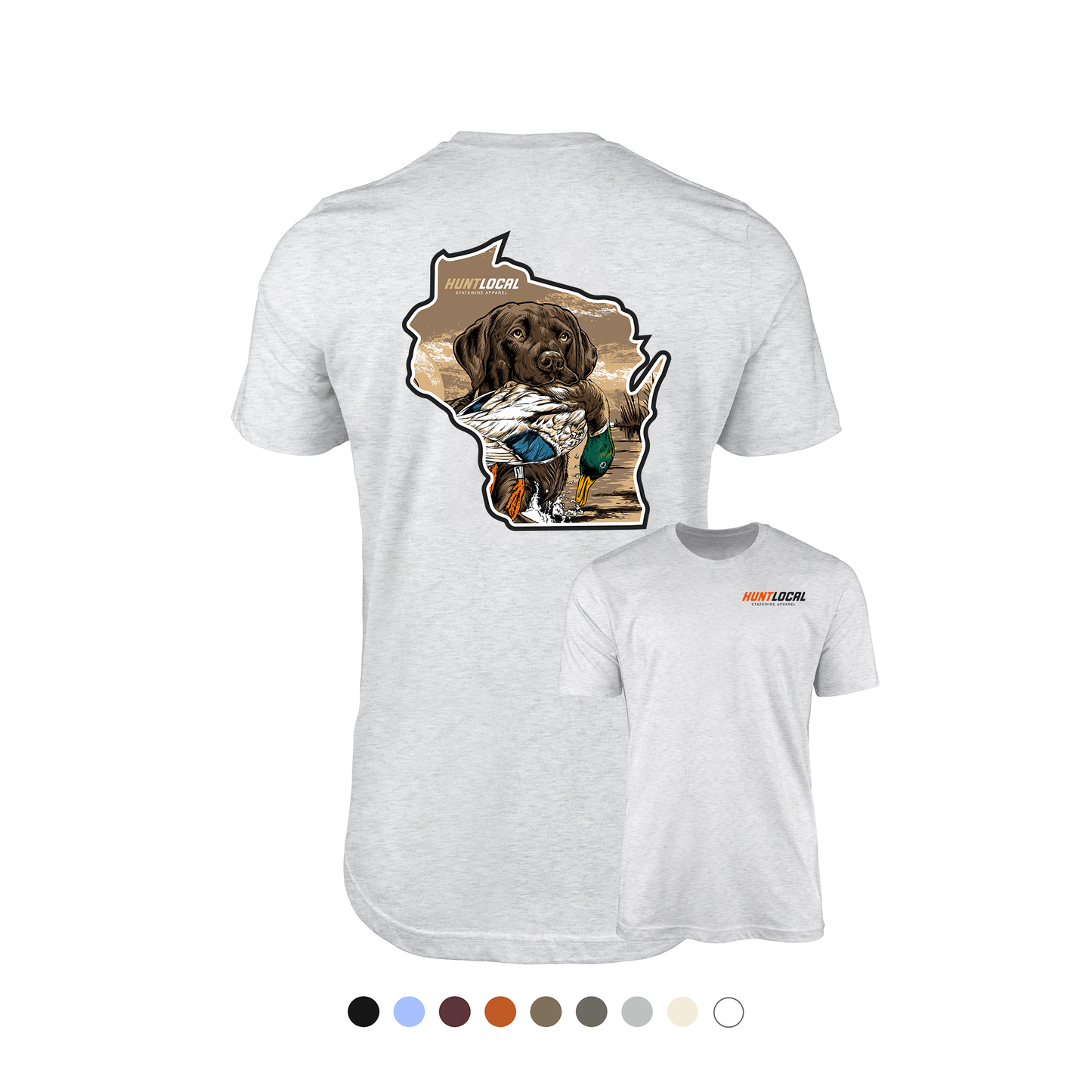 Wisconsin - Waterfowl Lab Tee (back)