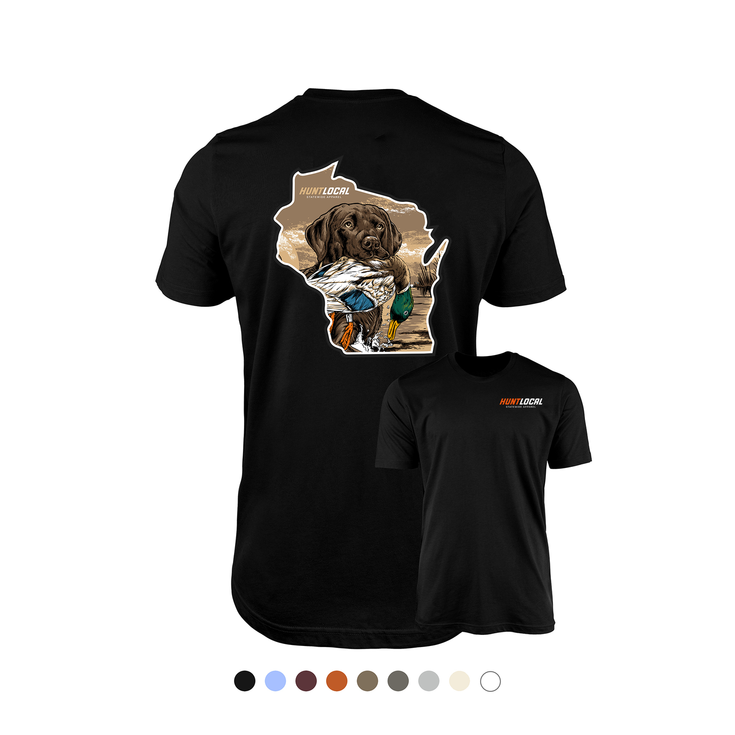 Wisconsin - Waterfowl Lab Tee (back)