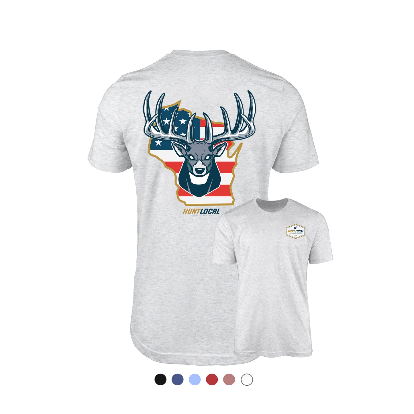 Wisconsin - USA Buck Tee (back)