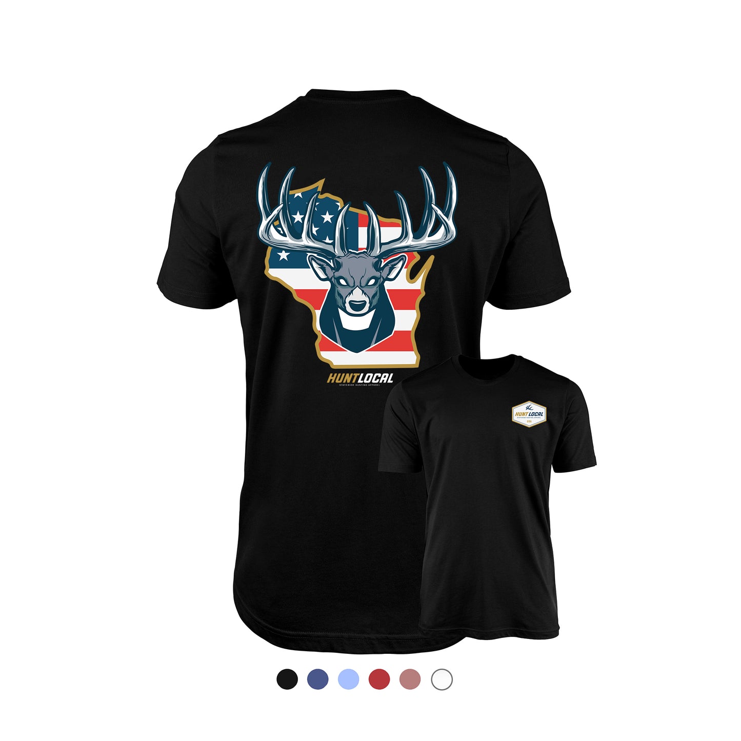 Wisconsin - USA Buck Tee (back)
