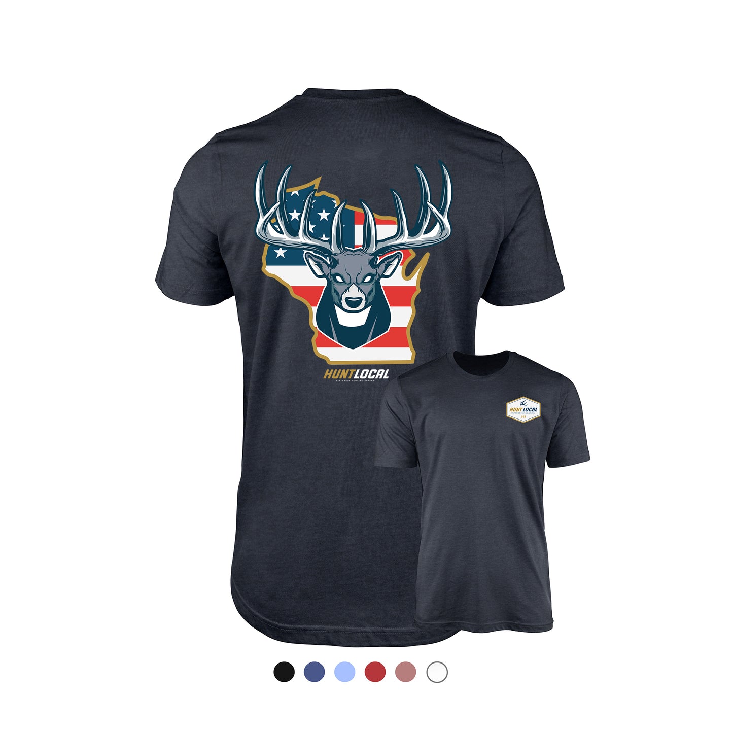 Wisconsin - USA Buck Tee (back)