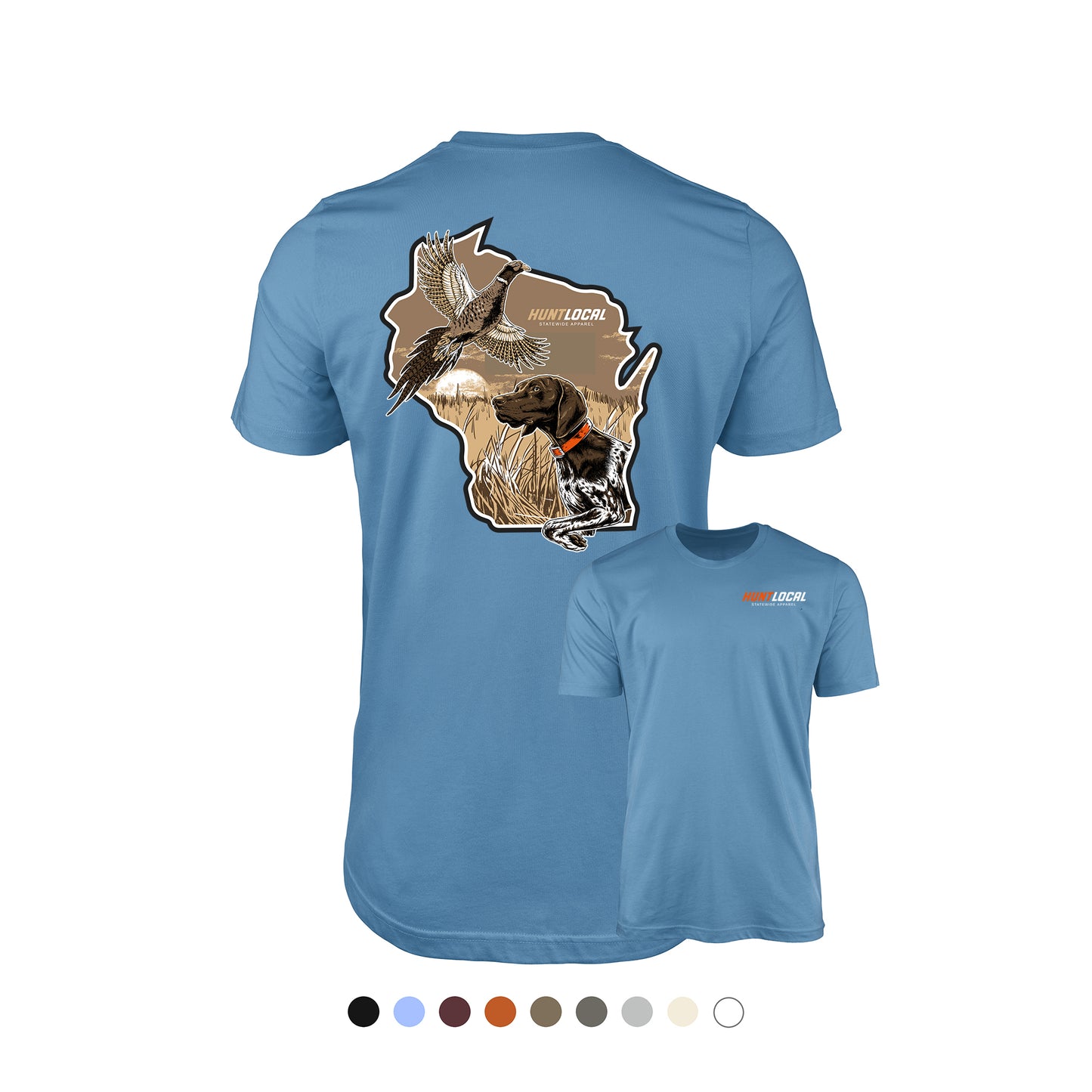 Wisconsin - Upland Bird Dog Tee (back)