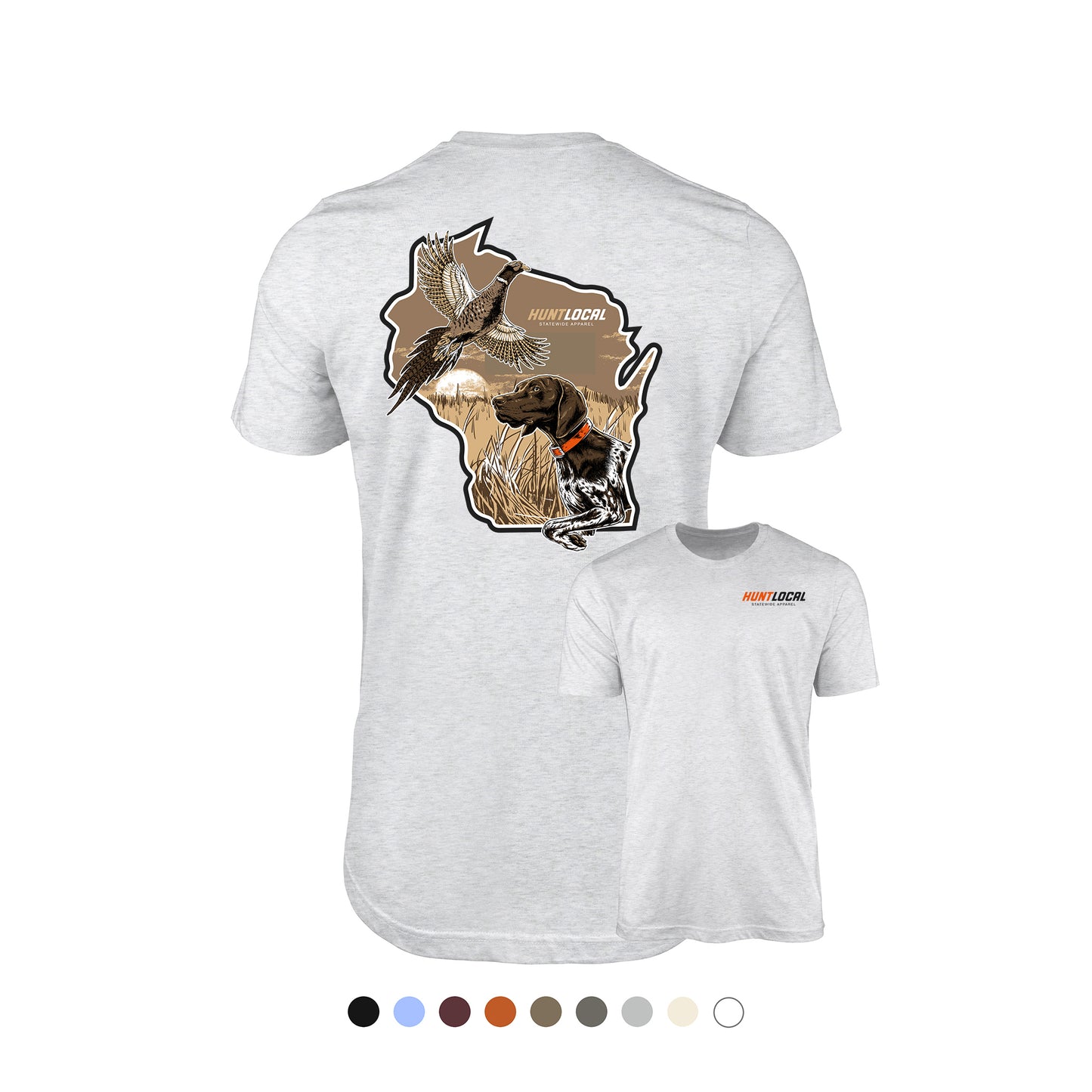 Wisconsin - Upland Bird Dog Tee (back)