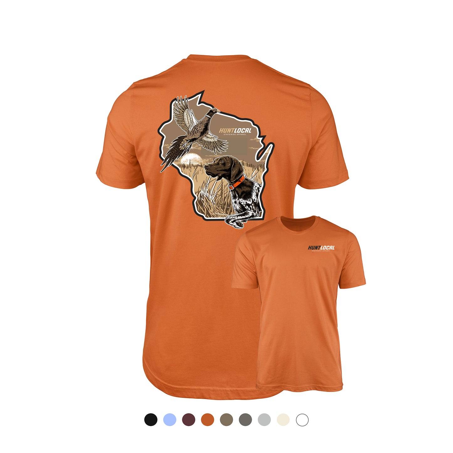 Wisconsin - Upland Bird Dog Tee (back)