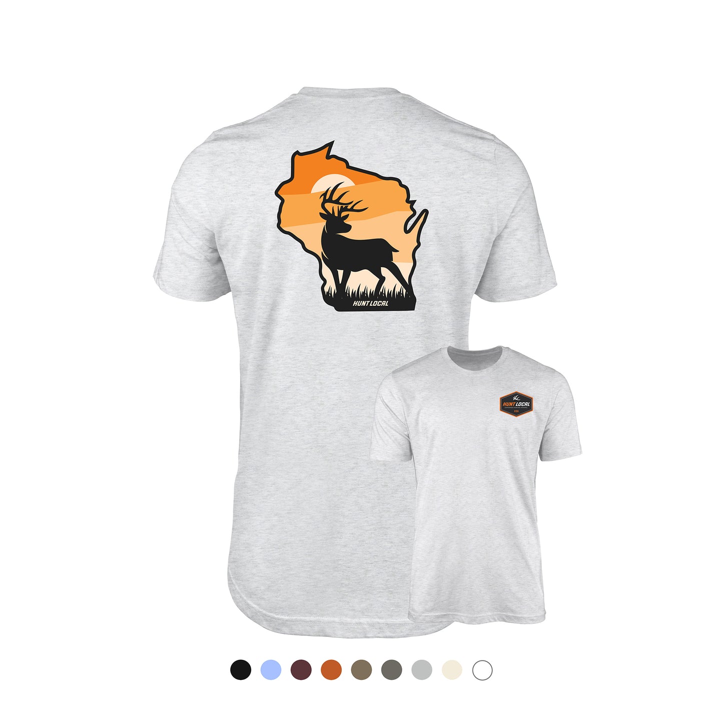 Wisconsin - Sunset Buck Tee