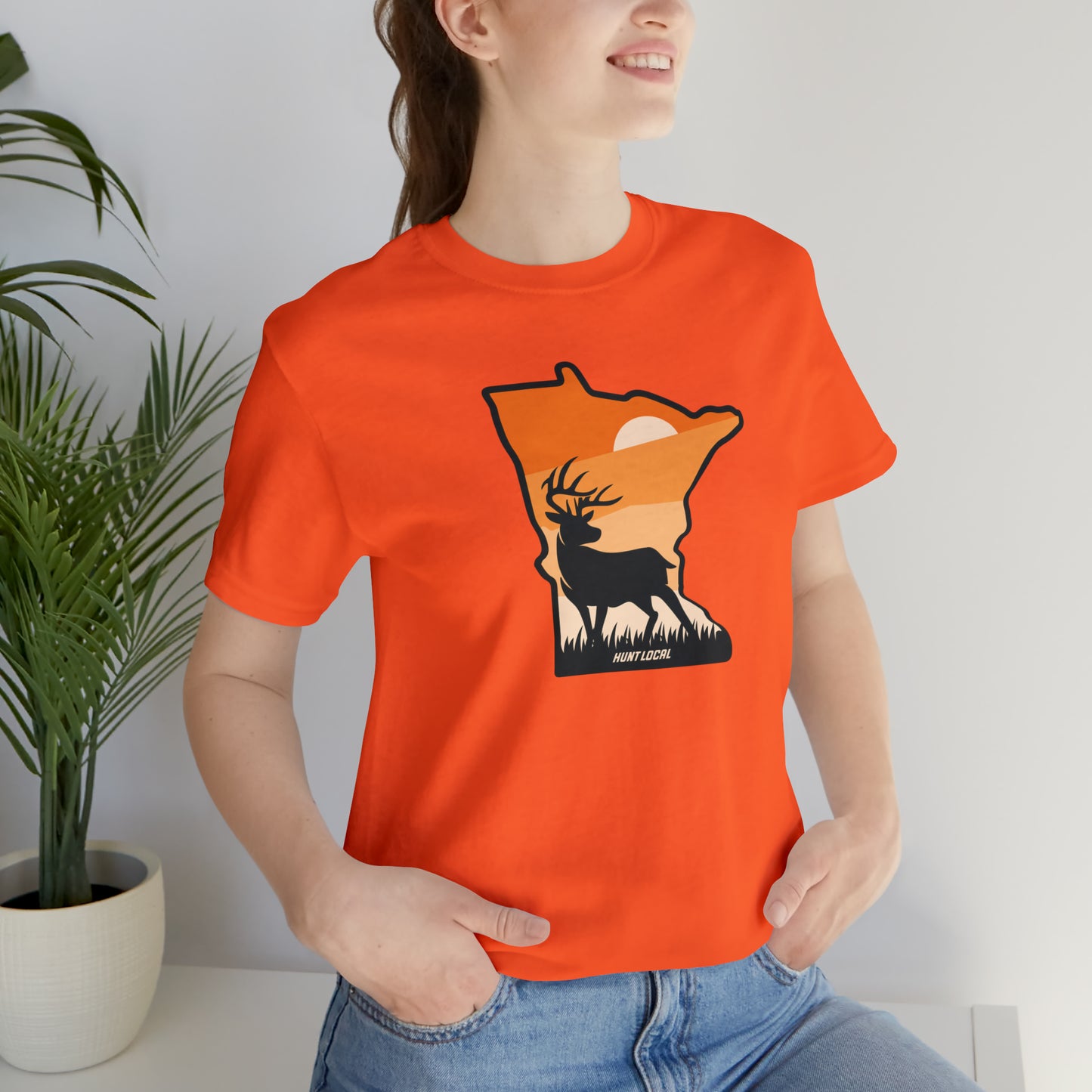 Minnesota - Sunset Buck Front Tee