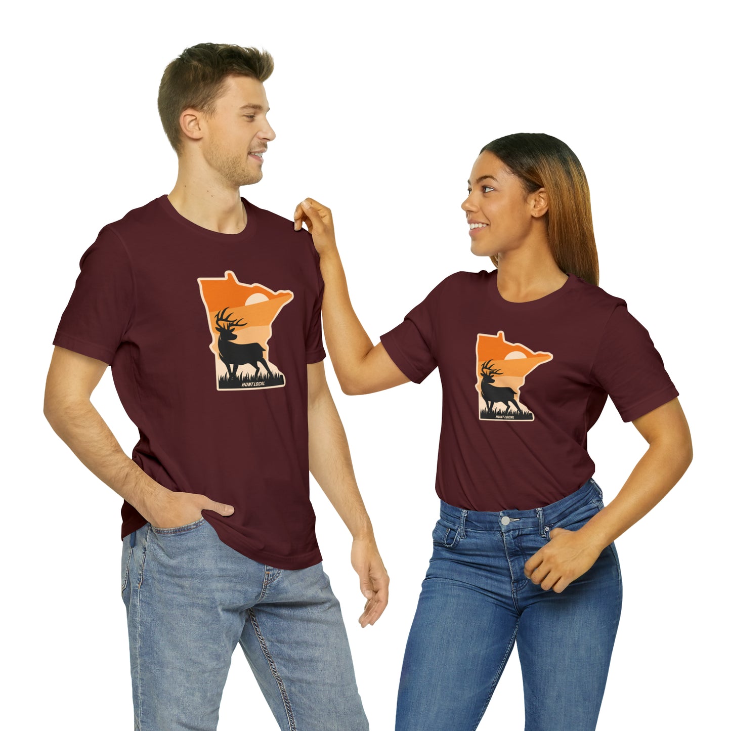 Minnesota - Sunset Buck Front Tee