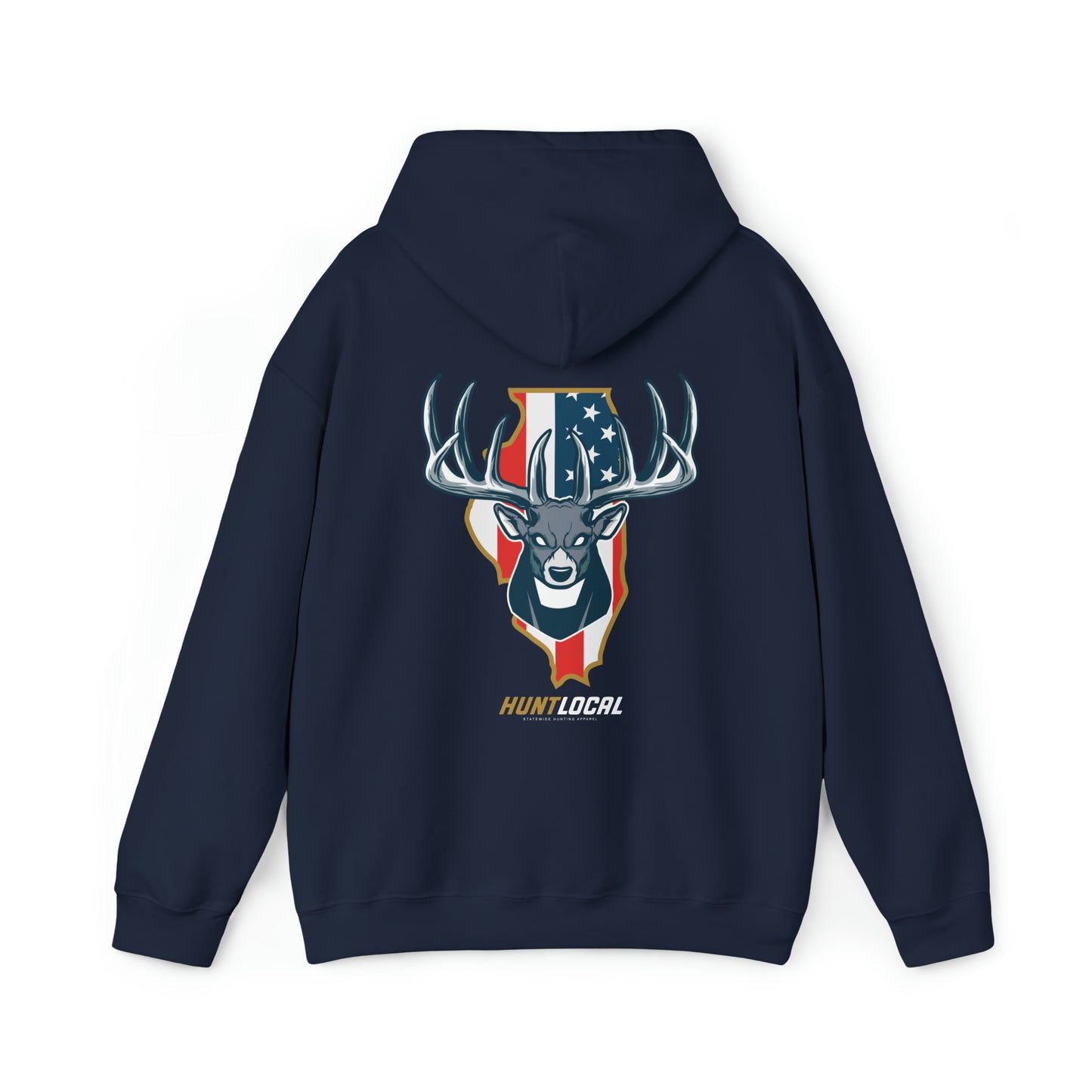 Illinois - USA Buck Hoodie (back)