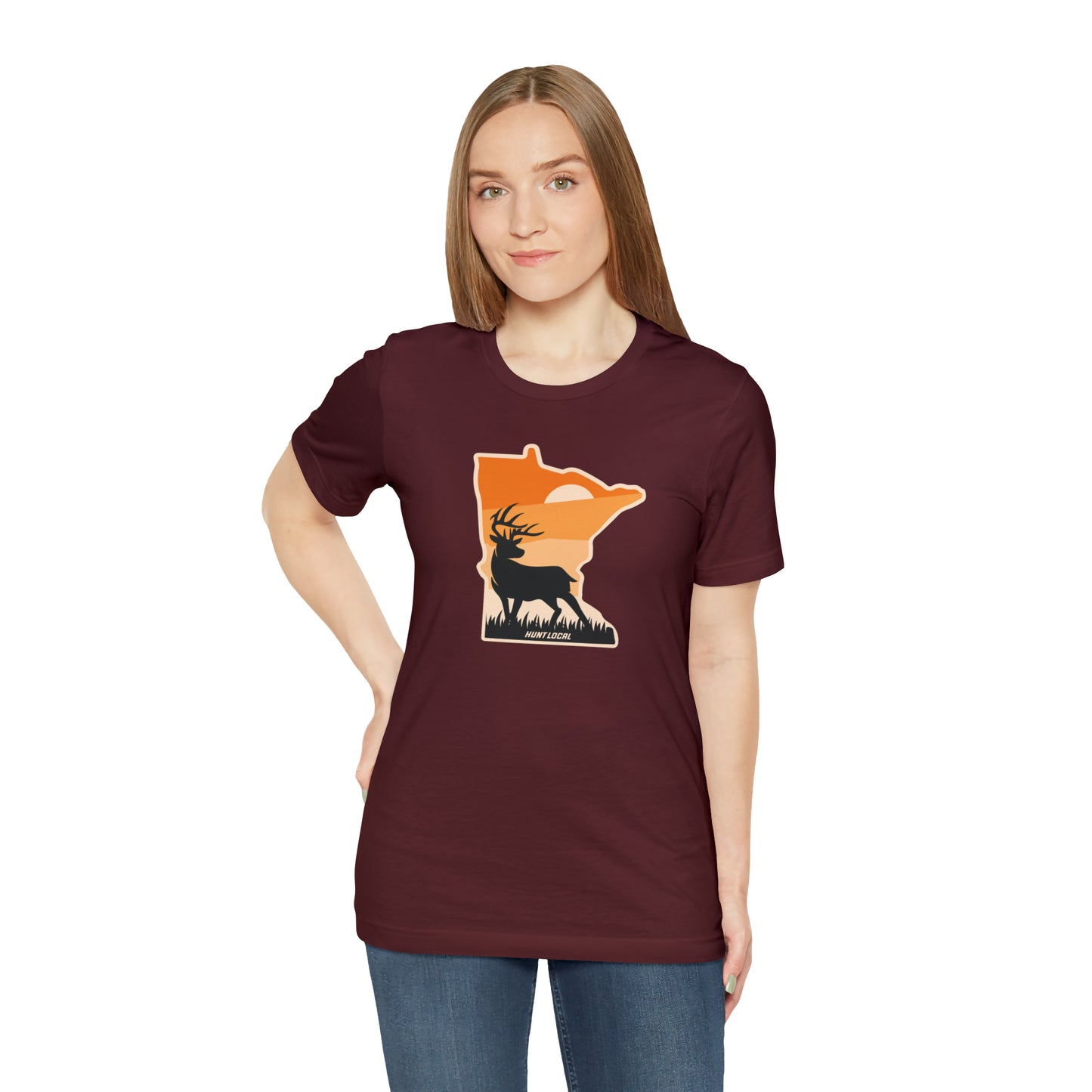 Minnesota - Sunset Buck Front Tee