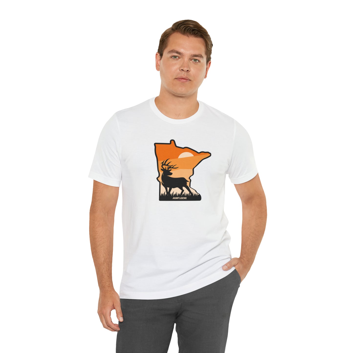 Minnesota - Sunset Buck Front Tee