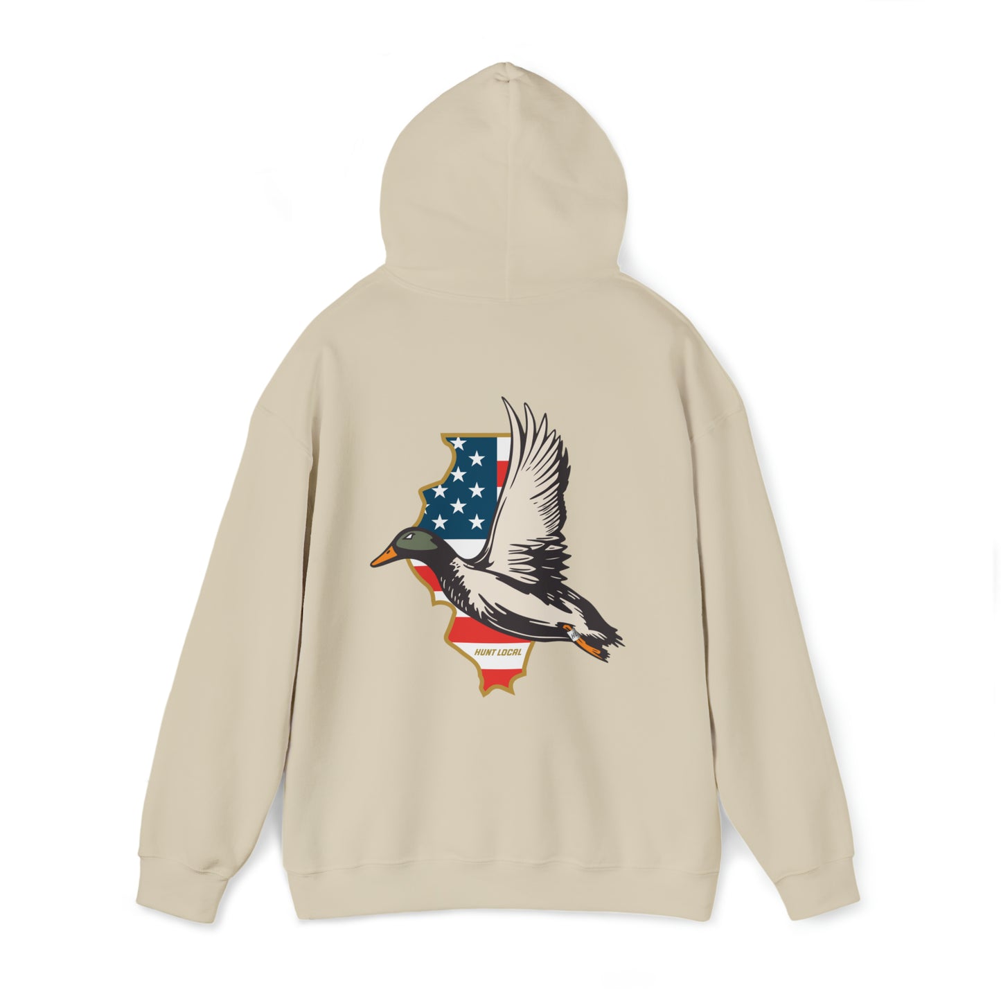 Illinois - USA Waterfowl Hoodie (back)