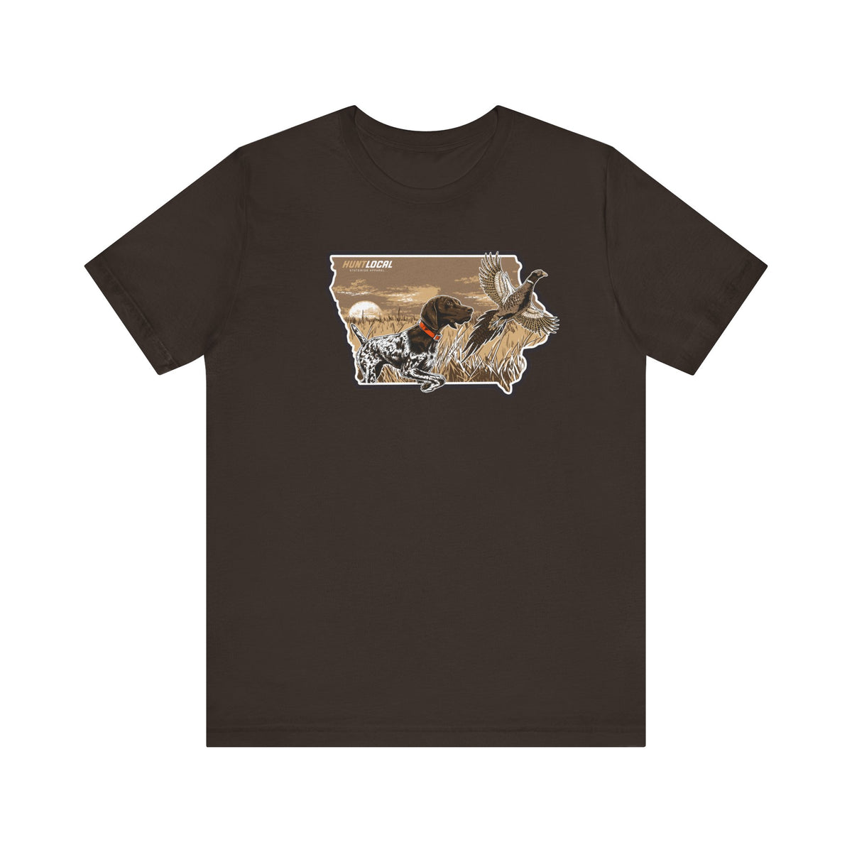 Iowa - Upland Bird Dog Tee (front)